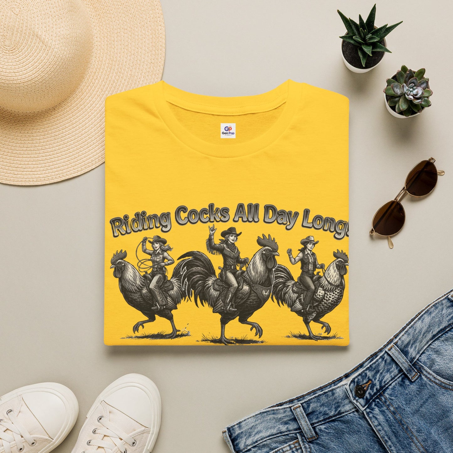 Riding Roosters Unisex Softstyle T-Shirt