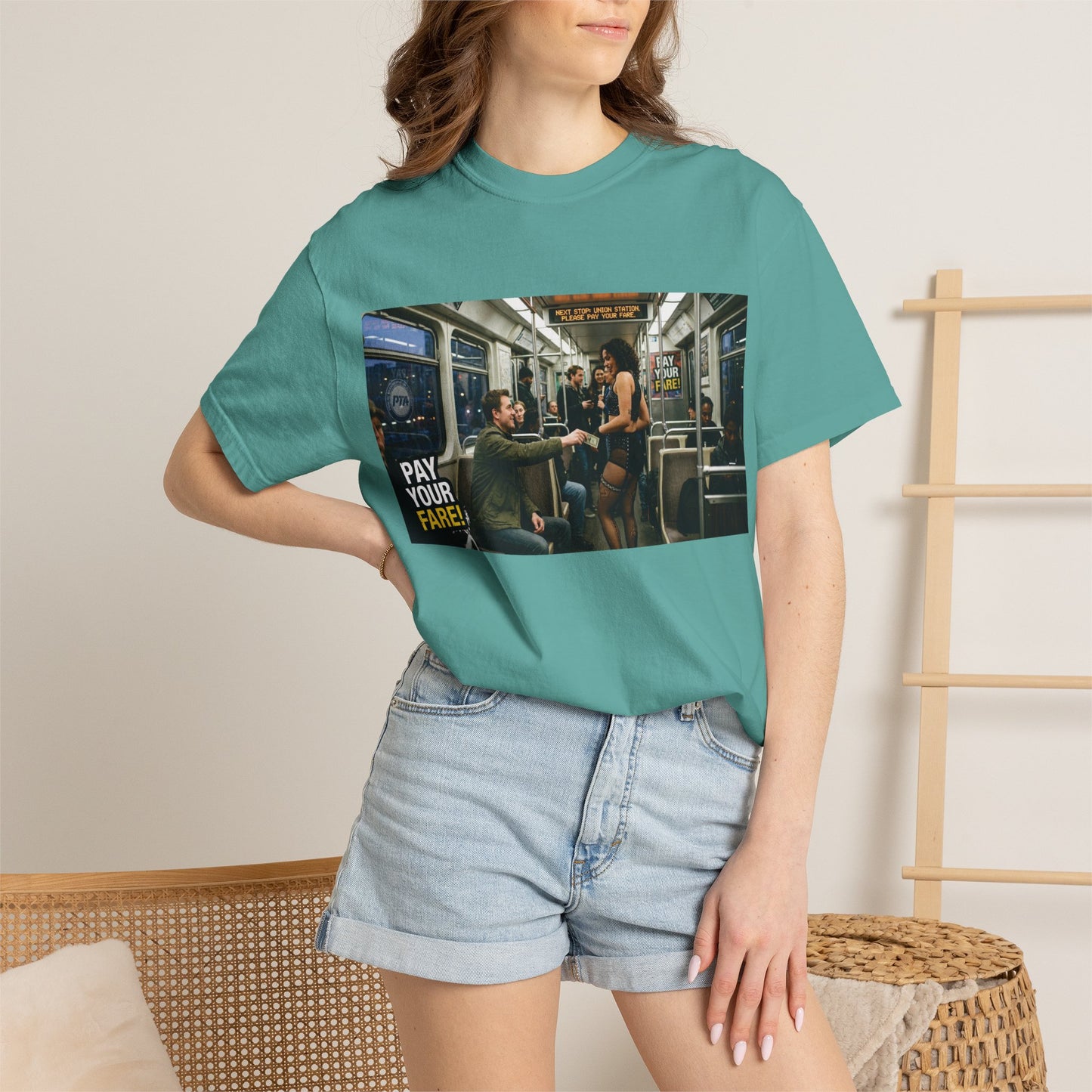 Pay Your Fare Unisex Garment-Dyed T-shirt