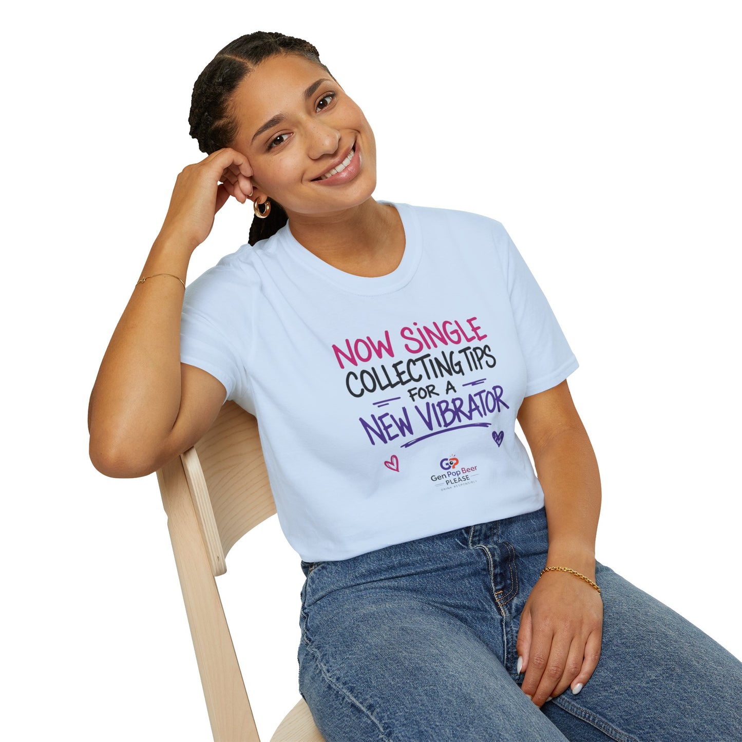 Now Single New Vibrator Unisex Softstyle T-Shirt