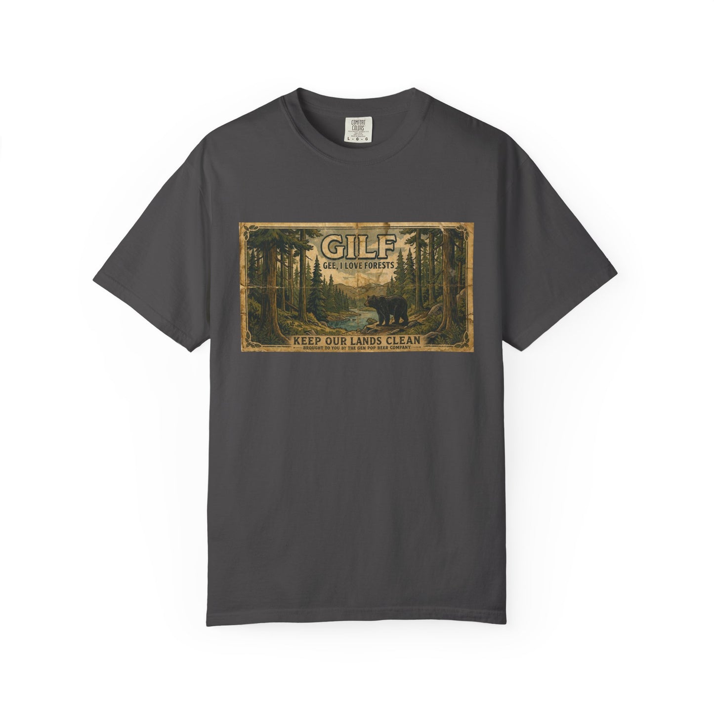 GILF Bear Funny Adult Humor Garment-Dyed Tee — Gag Gift for Him or Her