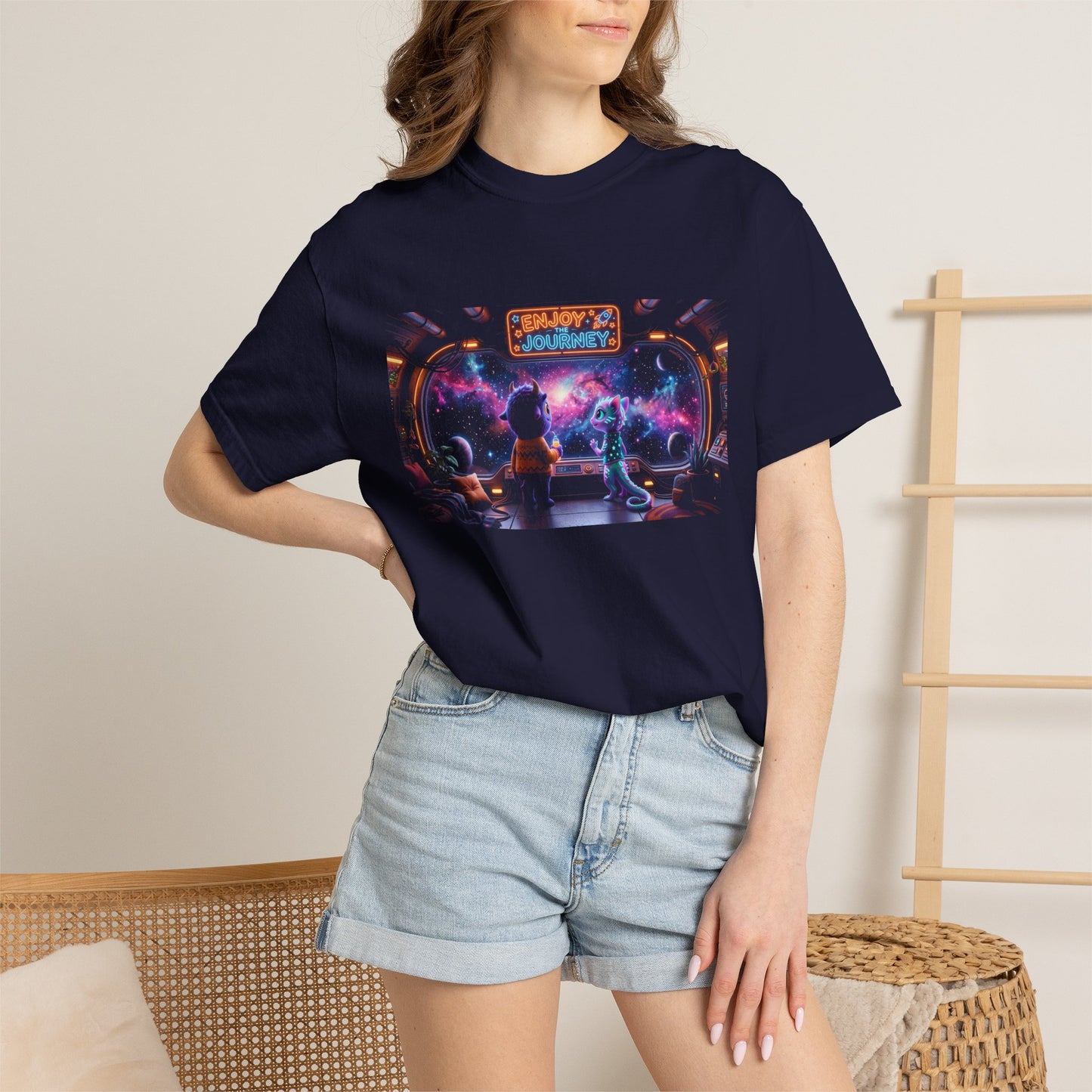 Enjoy the Journey Motivational Garment-Dyed Tee — Unique Unisex Gift