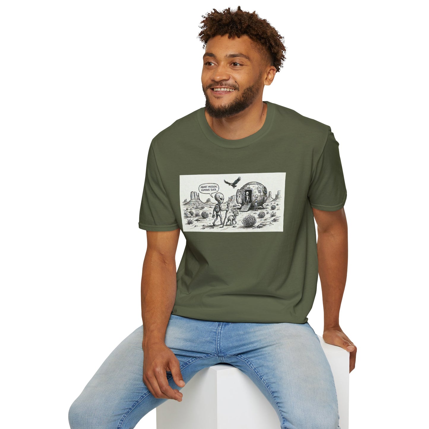 Abort mission! Unisex Softstyle T-Shirt