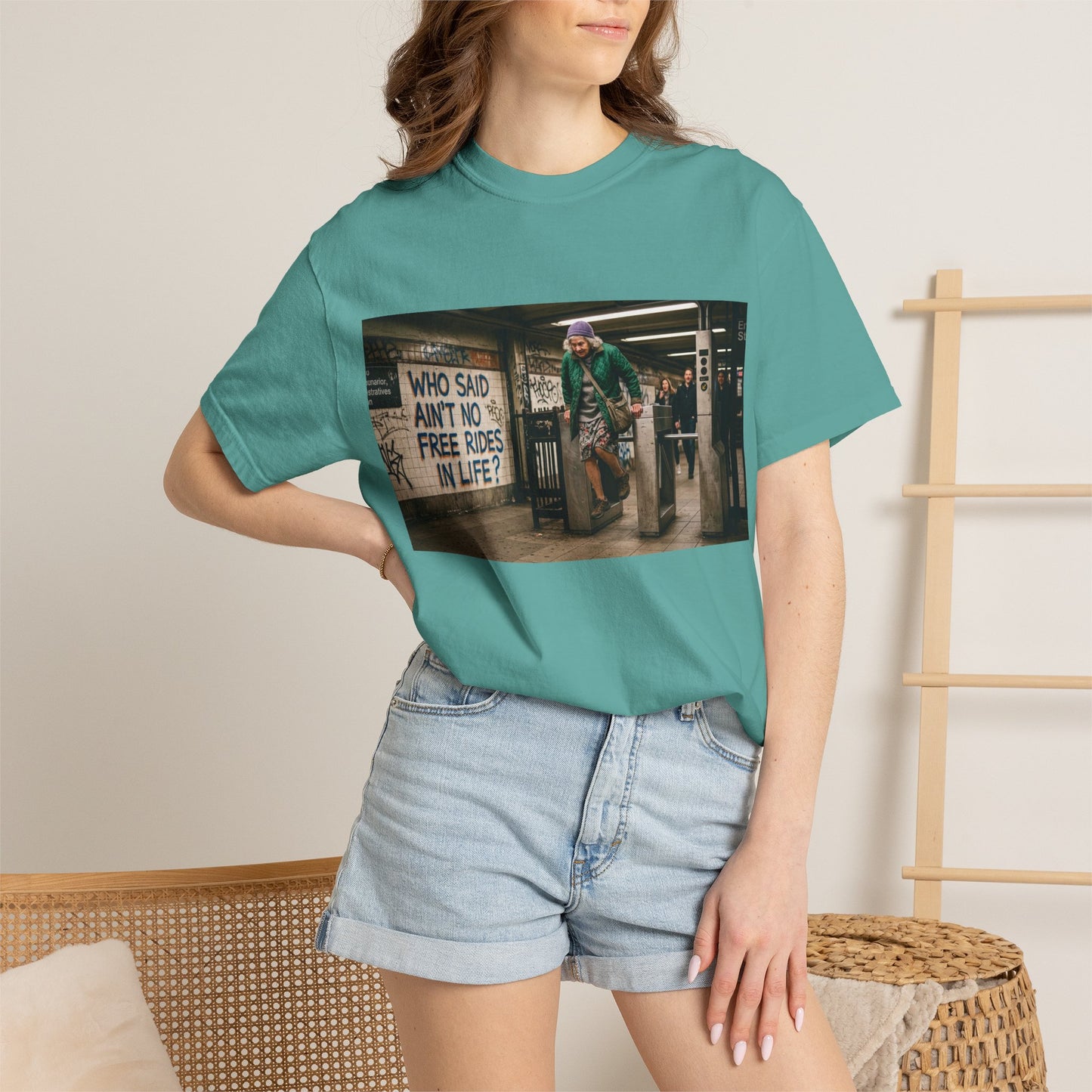 No Free Rides? Unisex Garment-Dyed T-shirt