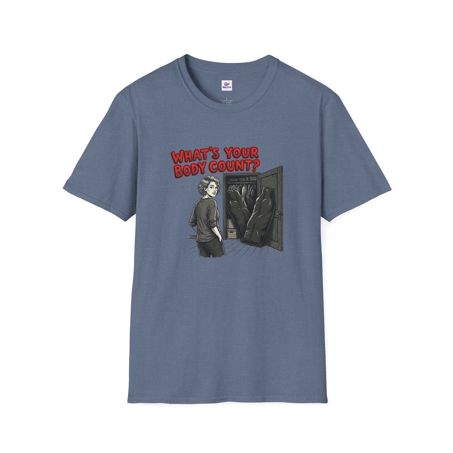 Body Count Funny Adult Humor Softstyle Tee — Gag Gift for Him or Her