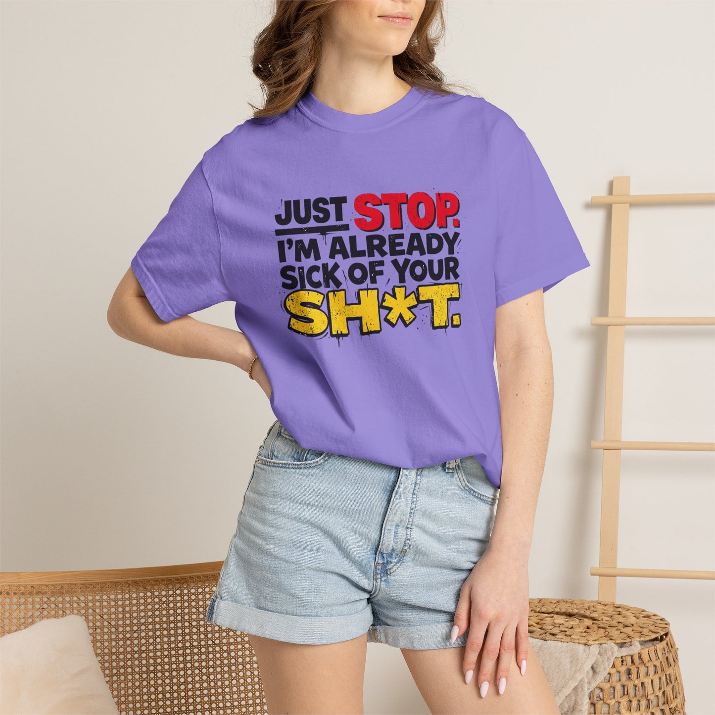 Just Stop Unisex Garment-Dyed T-shirt