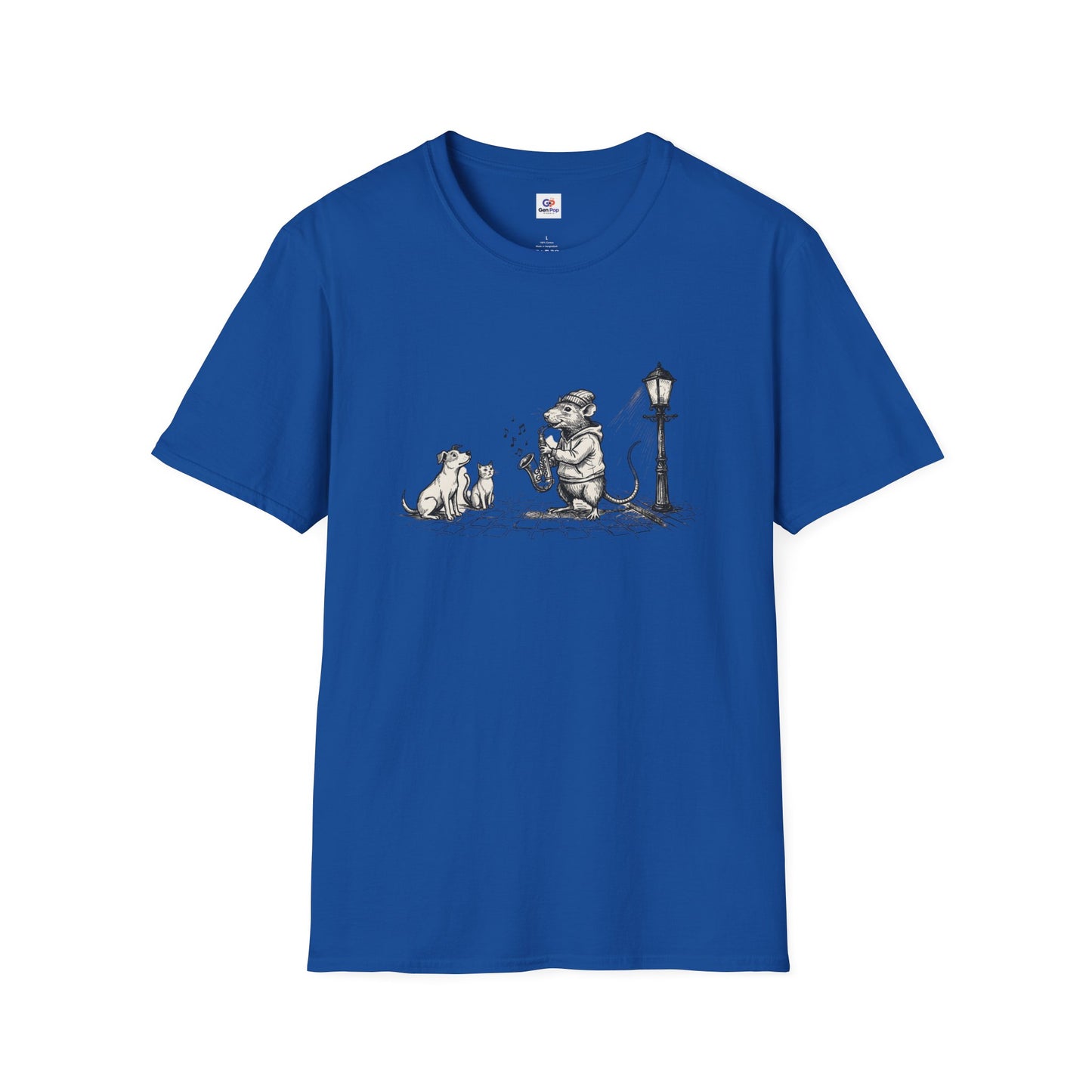Musical Rat Funny Graphic Softstyle Tee — Unique City Inspired Gift