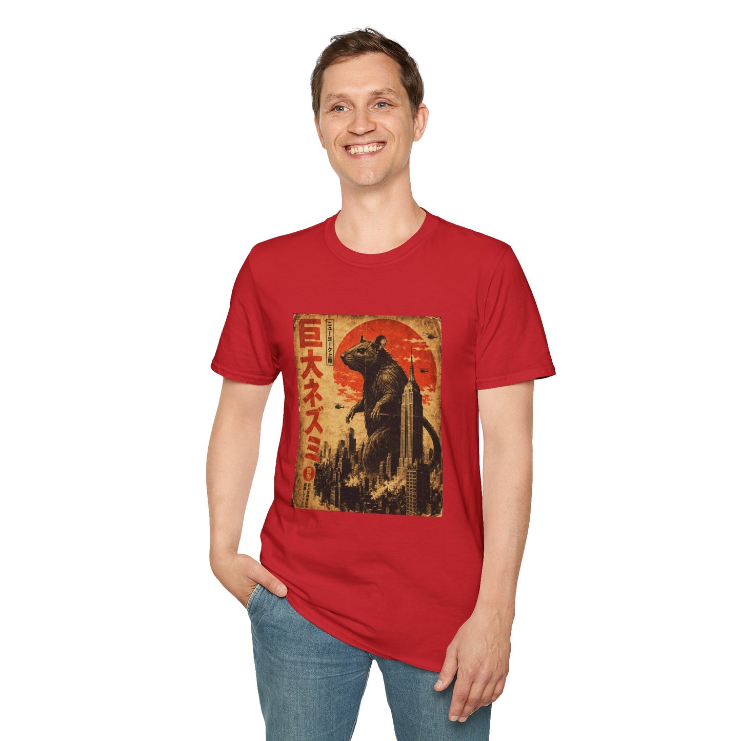 Ratzilla NYC Graphic Softstyle Tee — Funny Gift for New Yorkers, Kaiju Fans & Tourists