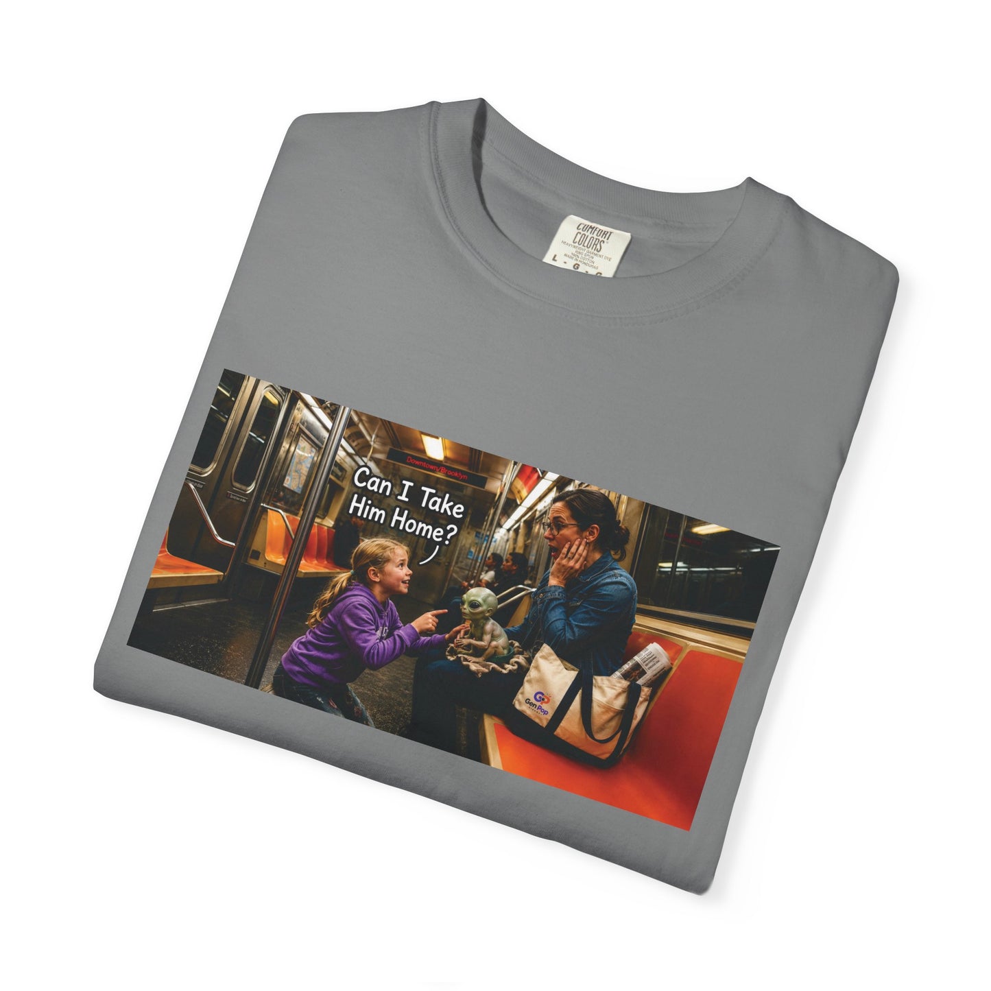 Can I Take Him Home? Funny Garment-Dyed T-Shirt — Cute Gift for Him or Her