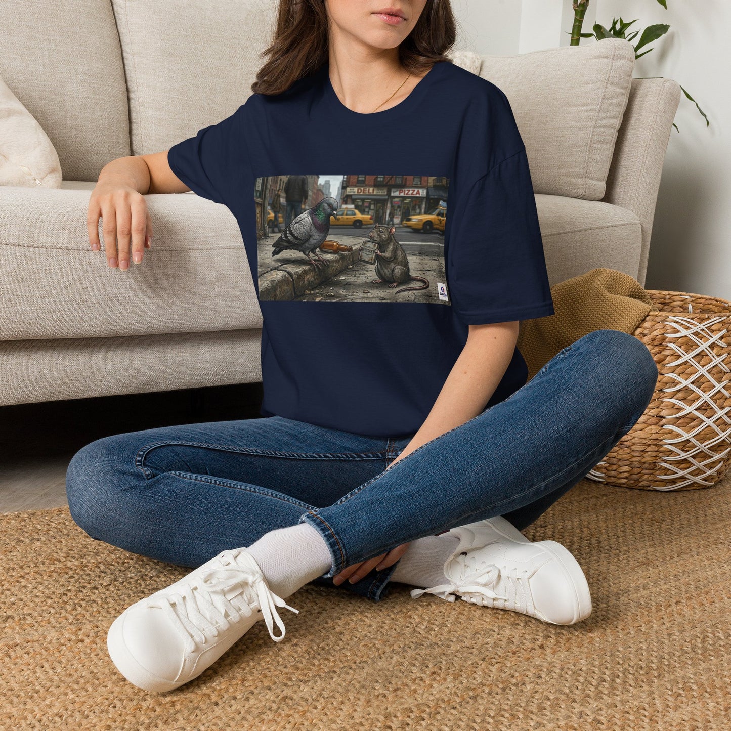 Pigeon & Rat Buddy Unisex Softstyle T-Shirt