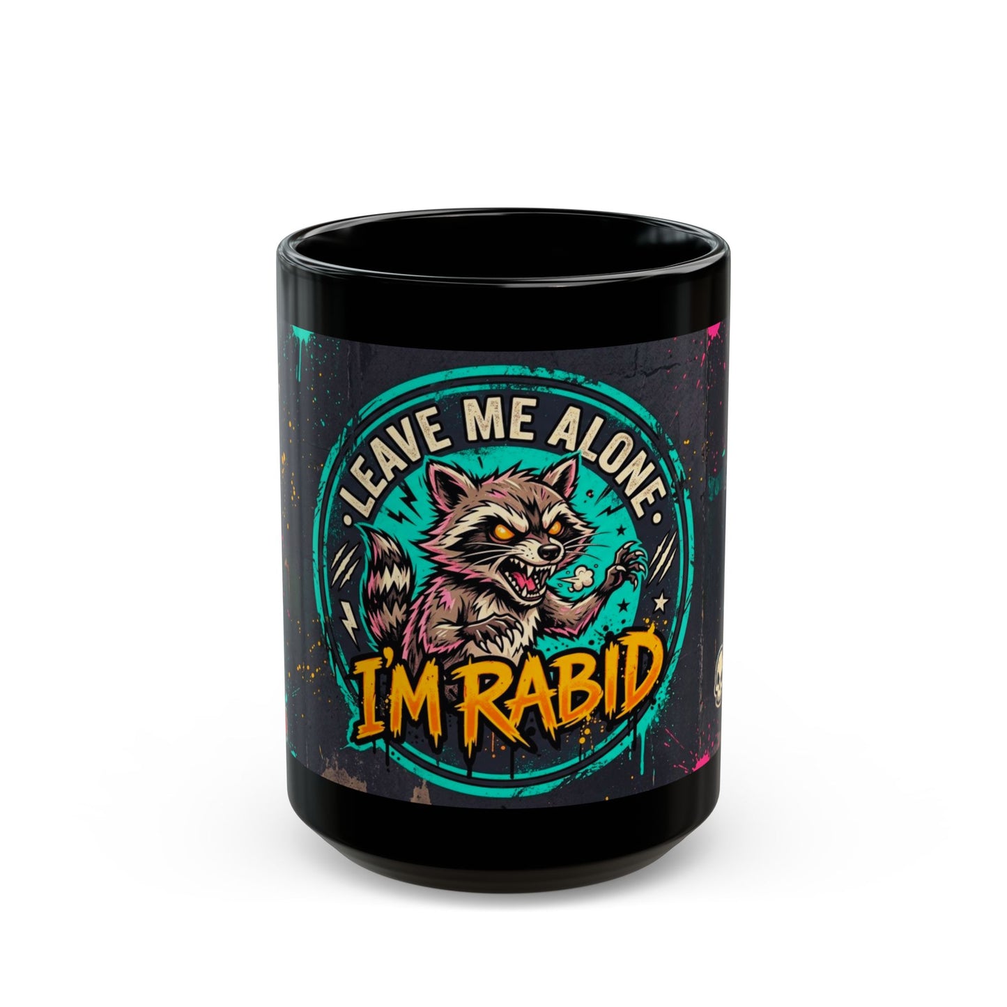 Leave Me Alone Funny Black Coffee Mug — Unique Gift for Introverts