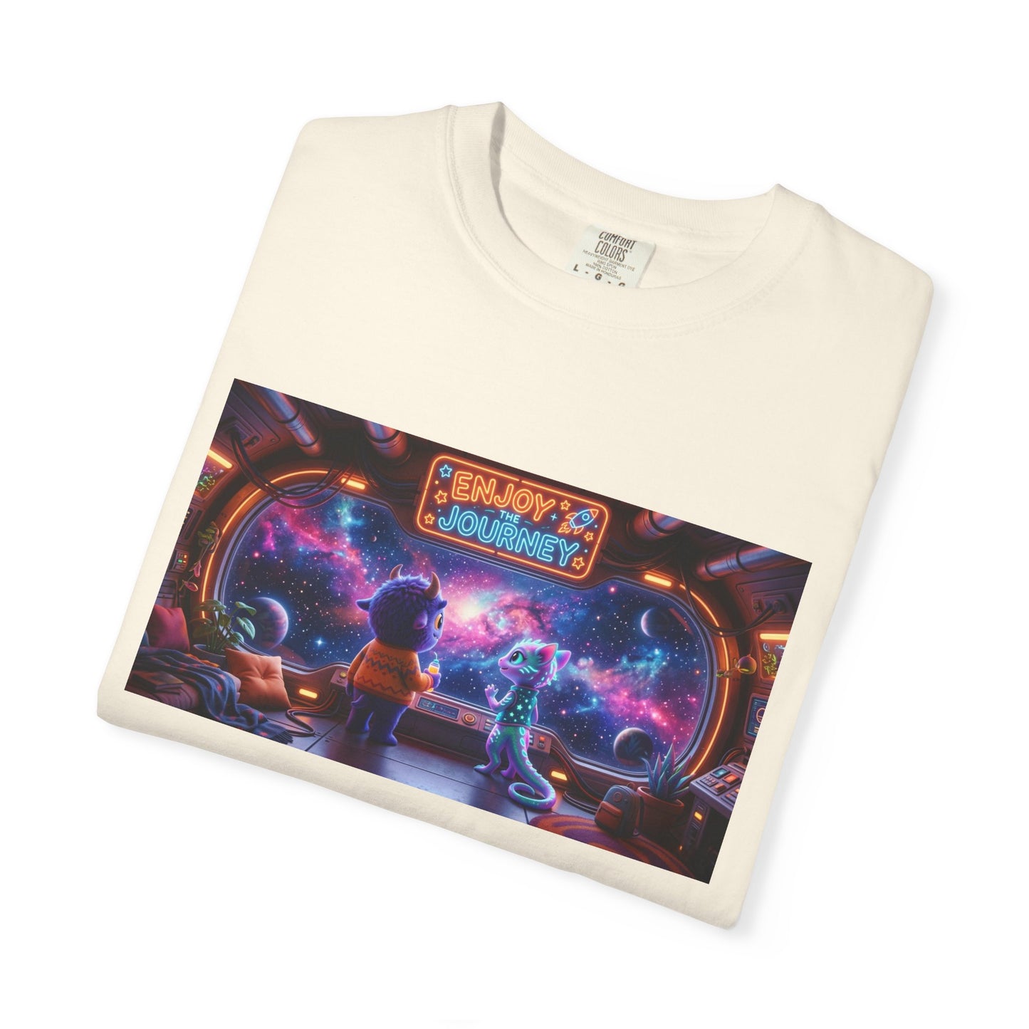 Enjoy the Journey Motivational Garment-Dyed Tee — Unique Unisex Gift