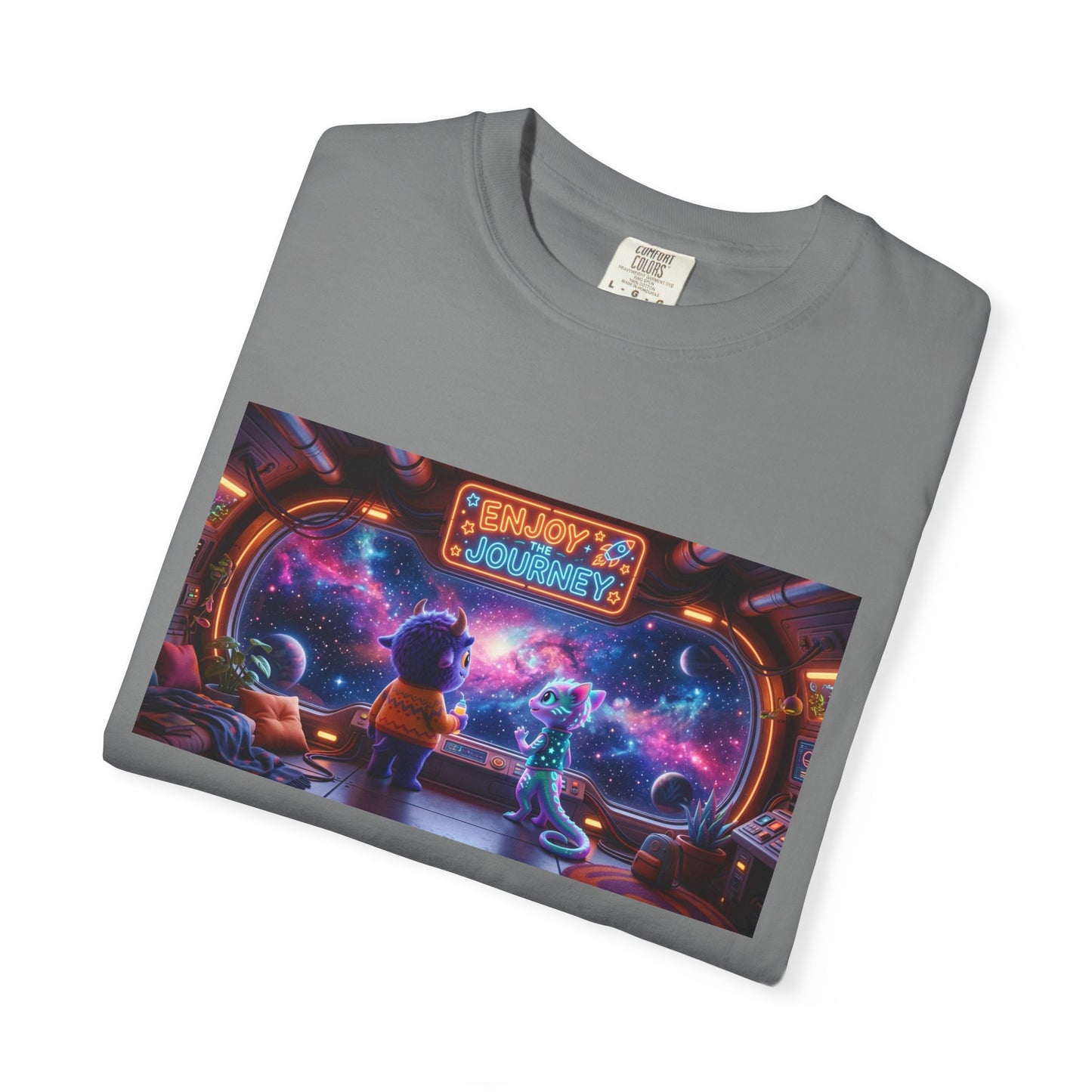 Enjoy the Journey Motivational Garment-Dyed Tee — Unique Unisex Gift