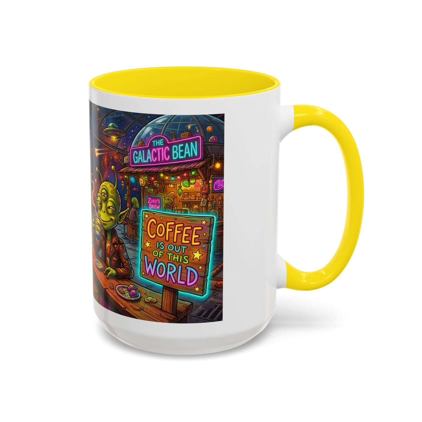 Coffee Is Out of This World Funny Accent Coffee Mug — Unique Gift for Coffee Lovers