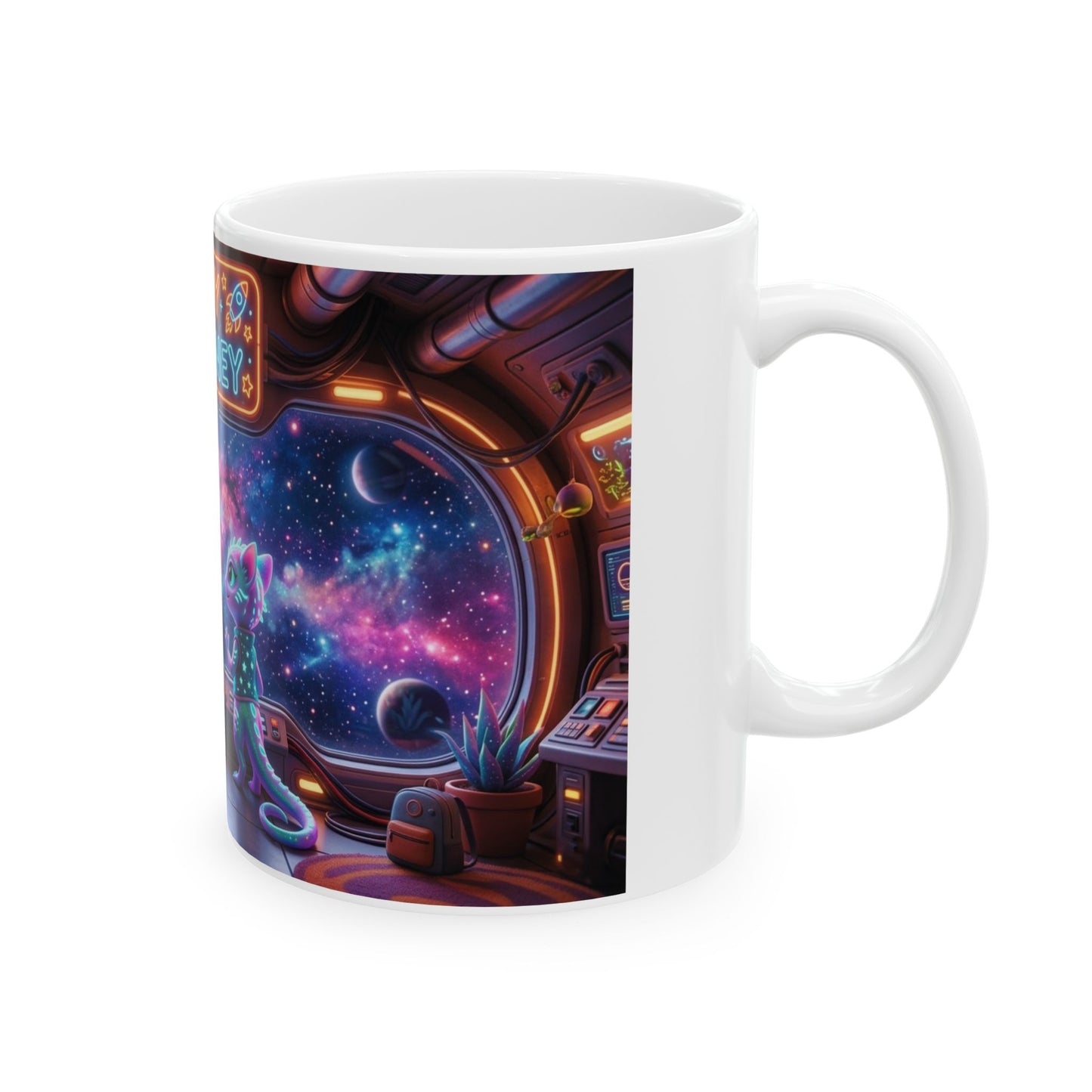 Enjoy the Journey Motivational Ceramic Mug — Unique Gift for Him or Her