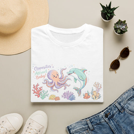 Opposites attract Unisex Softstyle T-Shirt