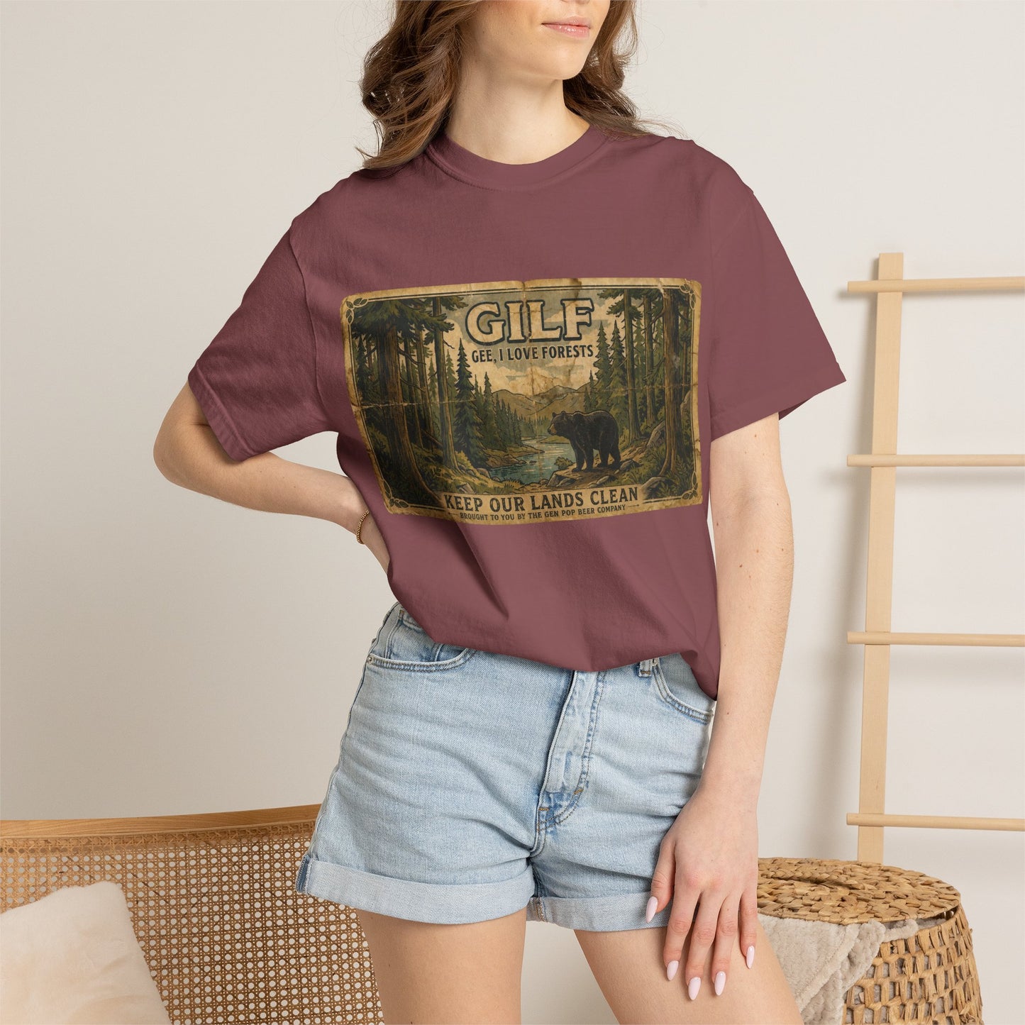 GILF Bear Unisex Garment-Dyed T-shirt