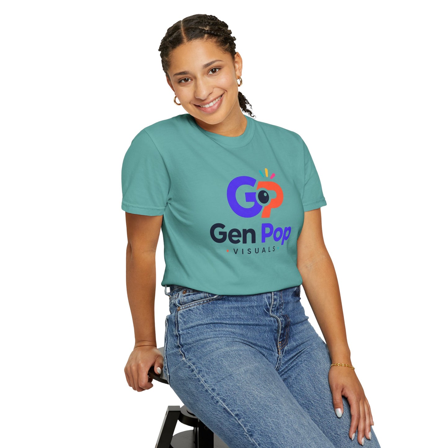 Gen Pop Visuals Unisex Garment-Dyed T-shirt