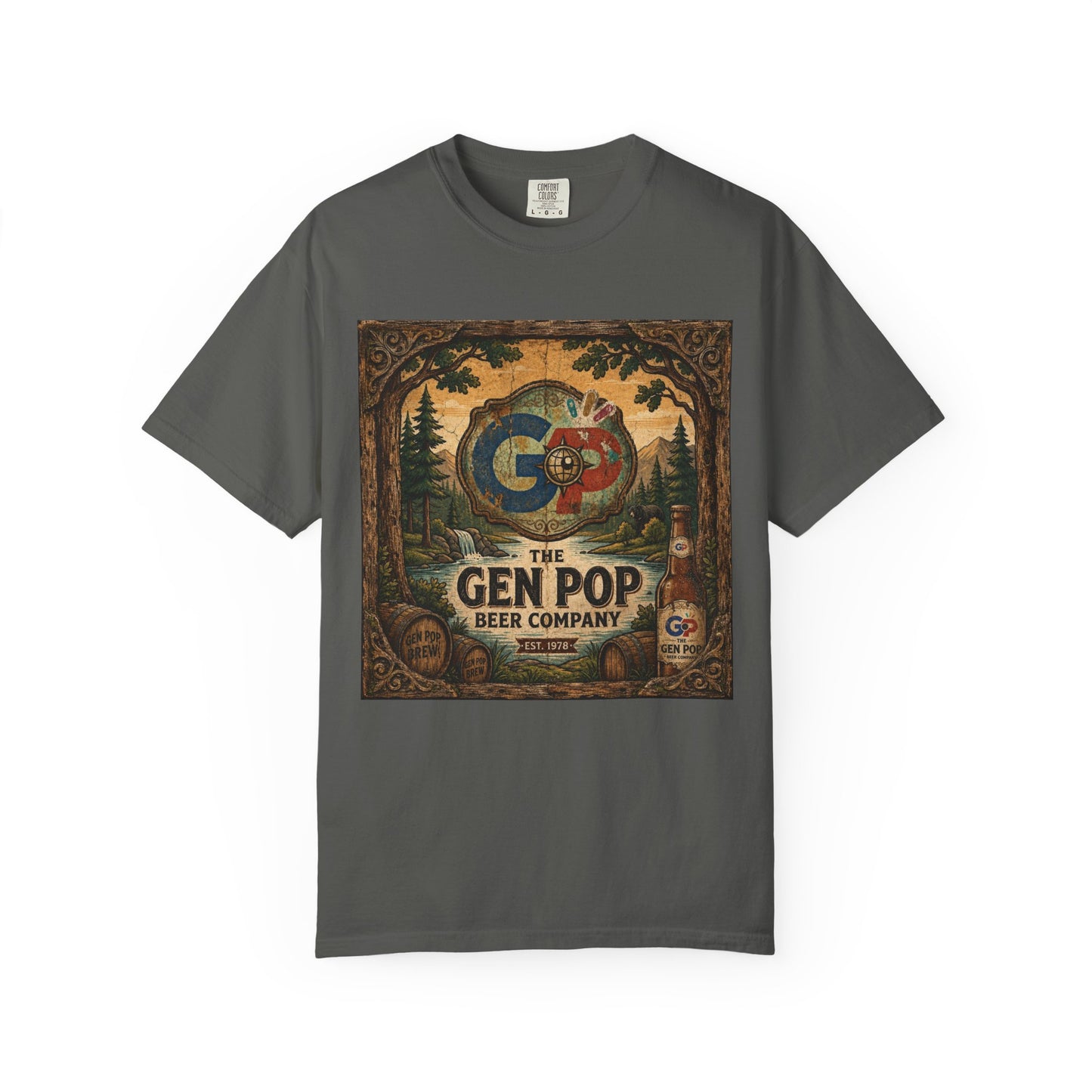 Gen Pop Beer Company Unisex Garment-Dyed T-shirt