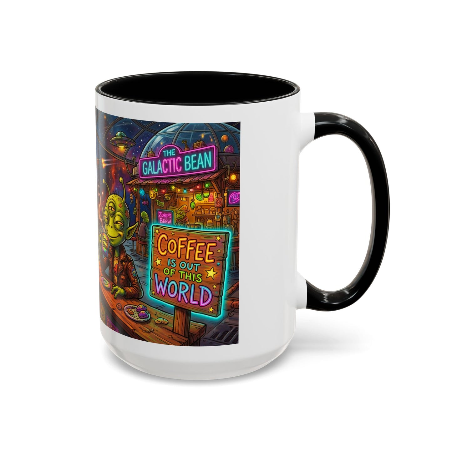 Coffee Is Out of This World Funny Accent Coffee Mug — Unique Gift for Coffee Lovers