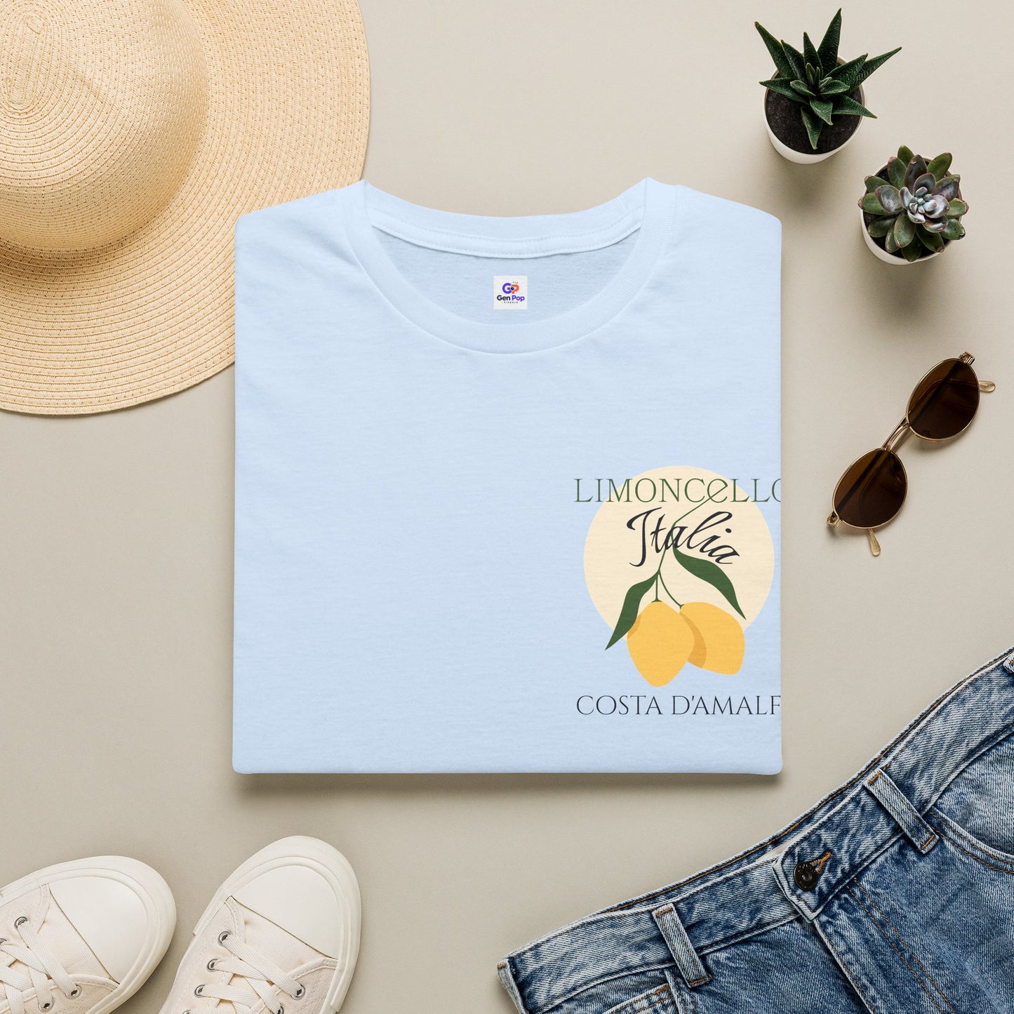 Limoncello Front and Back Graphic Softstyle Tee — Unique Gift for Him or Her