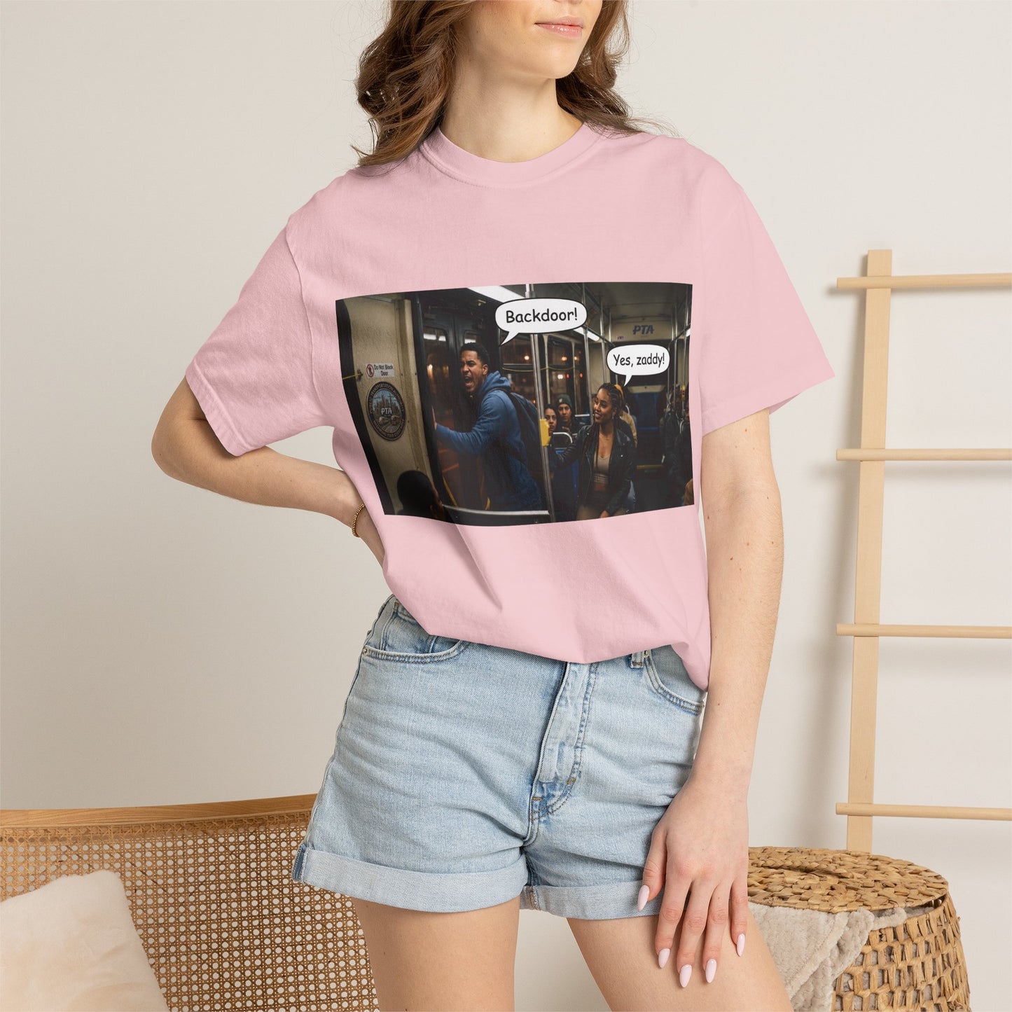 Backdoor Unisex Garment-Dyed T-shirt