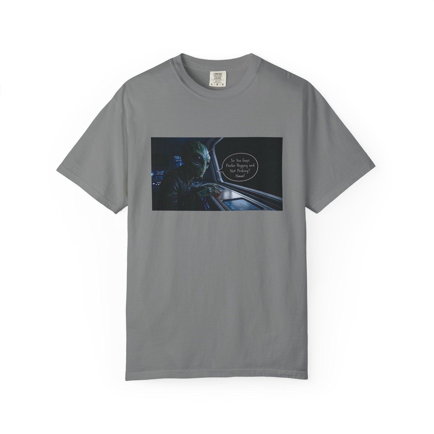 Alien Probing Unisex Garment-Dyed T-shirt