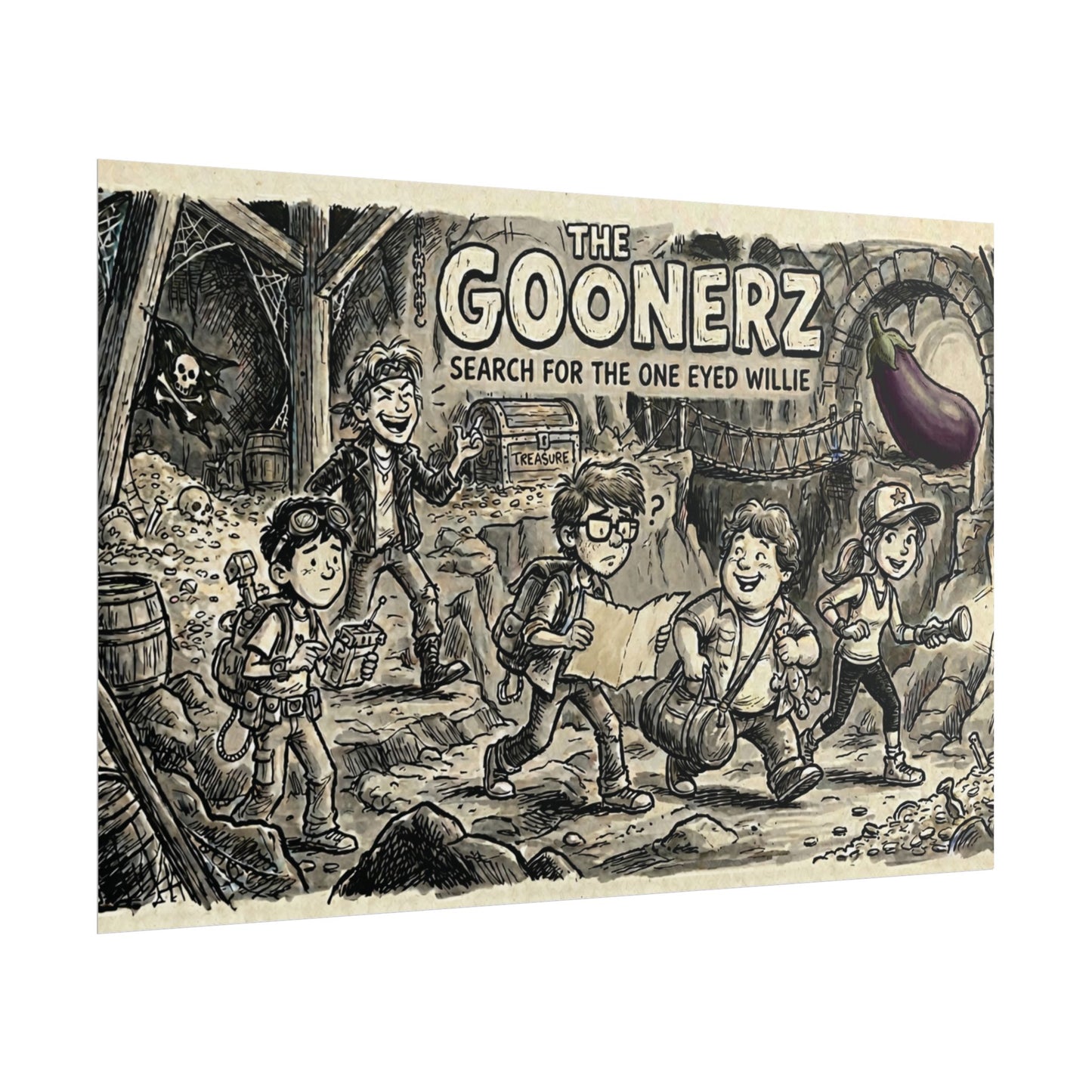 Eggplant Adventures Rolled Posters