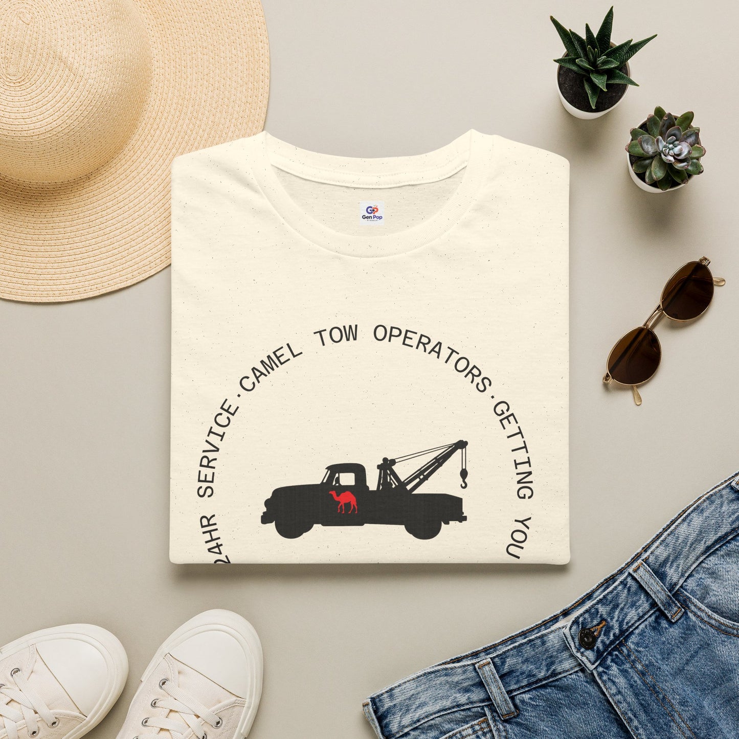 Camel Tow Operators Funny Adult Humor Softstyle Tee — Gag Gift for Him or Her