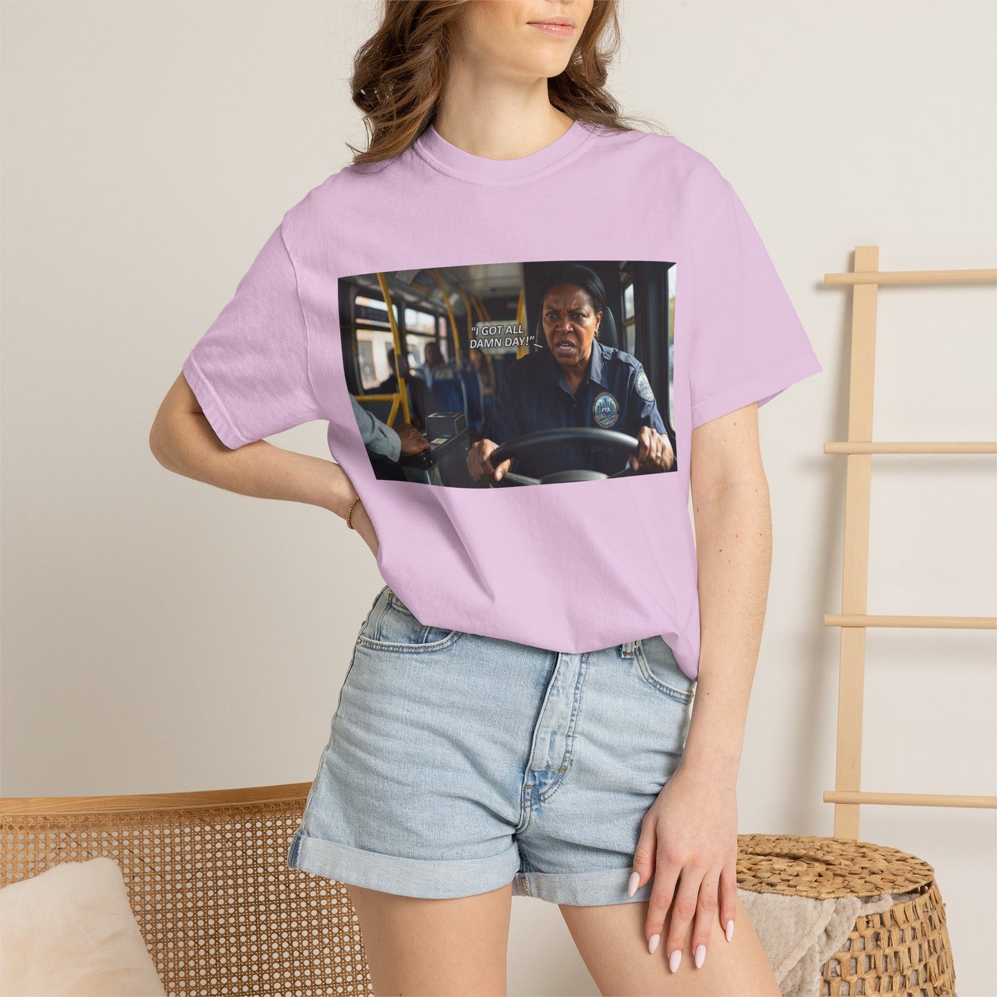 Having a Bad Day Funny Mood Garment-Dyed T-Shirt — Relatable Gift Idea