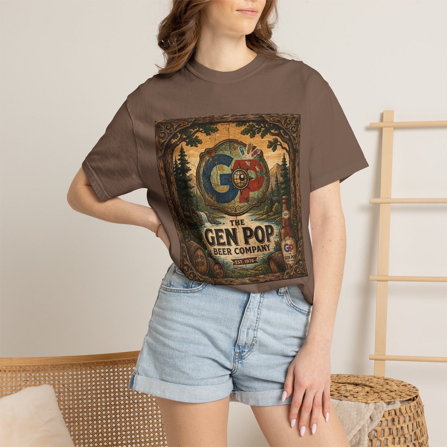 Gen Pop Beer Company Unisex Garment-Dyed T-shirt