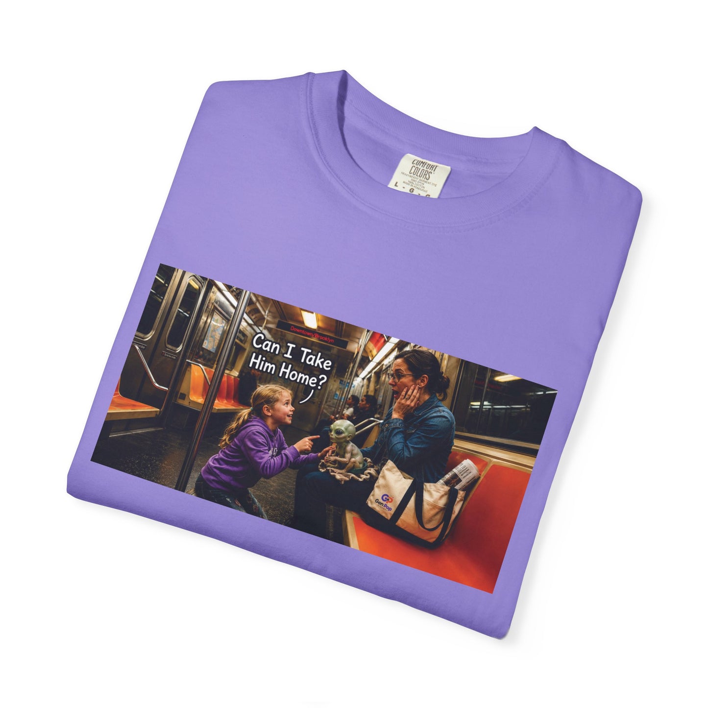 Can I Take Him Home? Funny Garment-Dyed T-Shirt — Cute Gift for Him or Her
