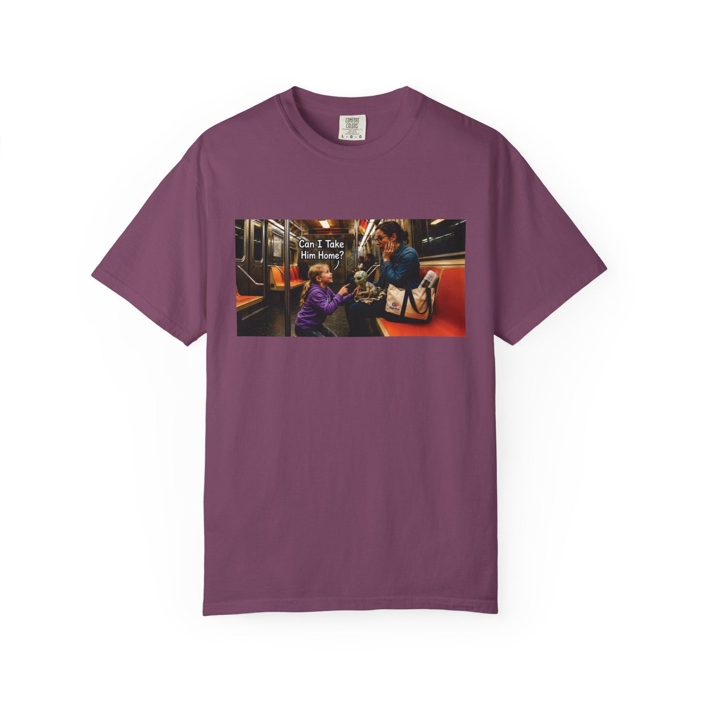 Can I Take Him Home? Funny Garment-Dyed T-Shirt — Cute Gift for Him or Her