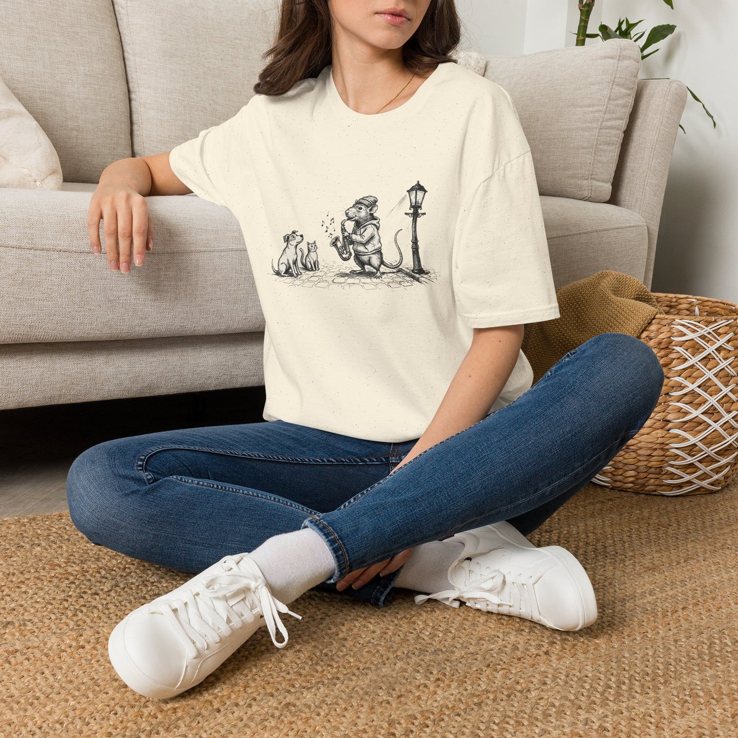 Musical Rat Funny Graphic Softstyle Tee — Unique City Inspired Gift