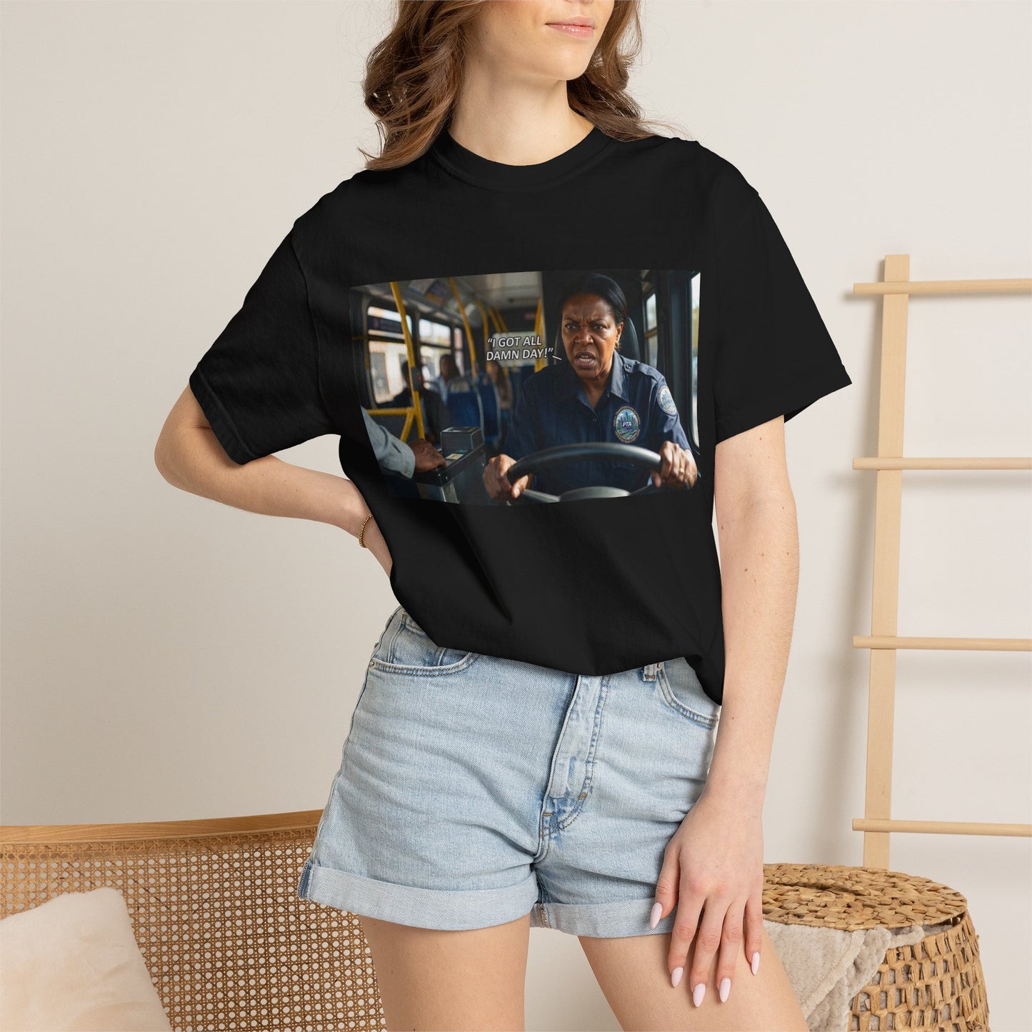 Having a Bad Day Funny Mood Garment-Dyed T-Shirt — Relatable Gift Idea