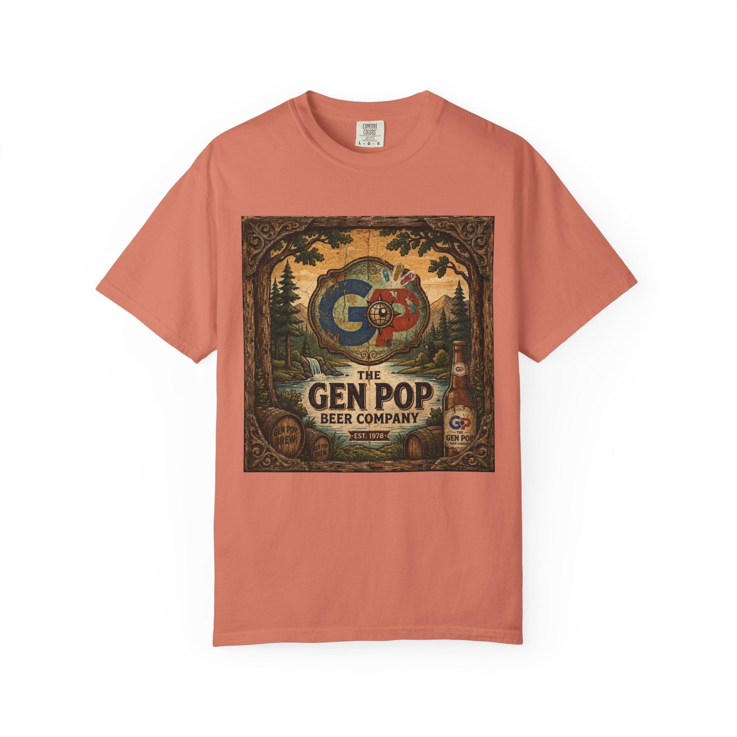 Gen Pop Beer Company Unisex Garment-Dyed T-shirt