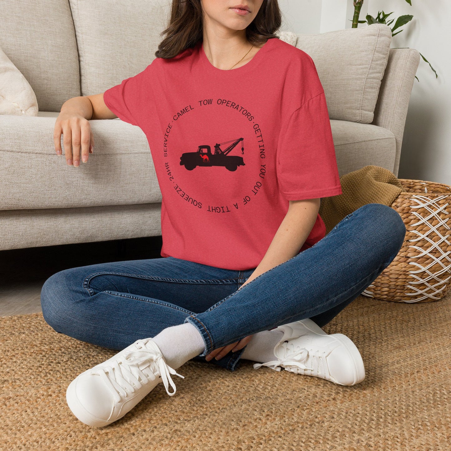 Camel Tow Operators Funny Adult Humor Softstyle Tee — Gag Gift for Him or Her