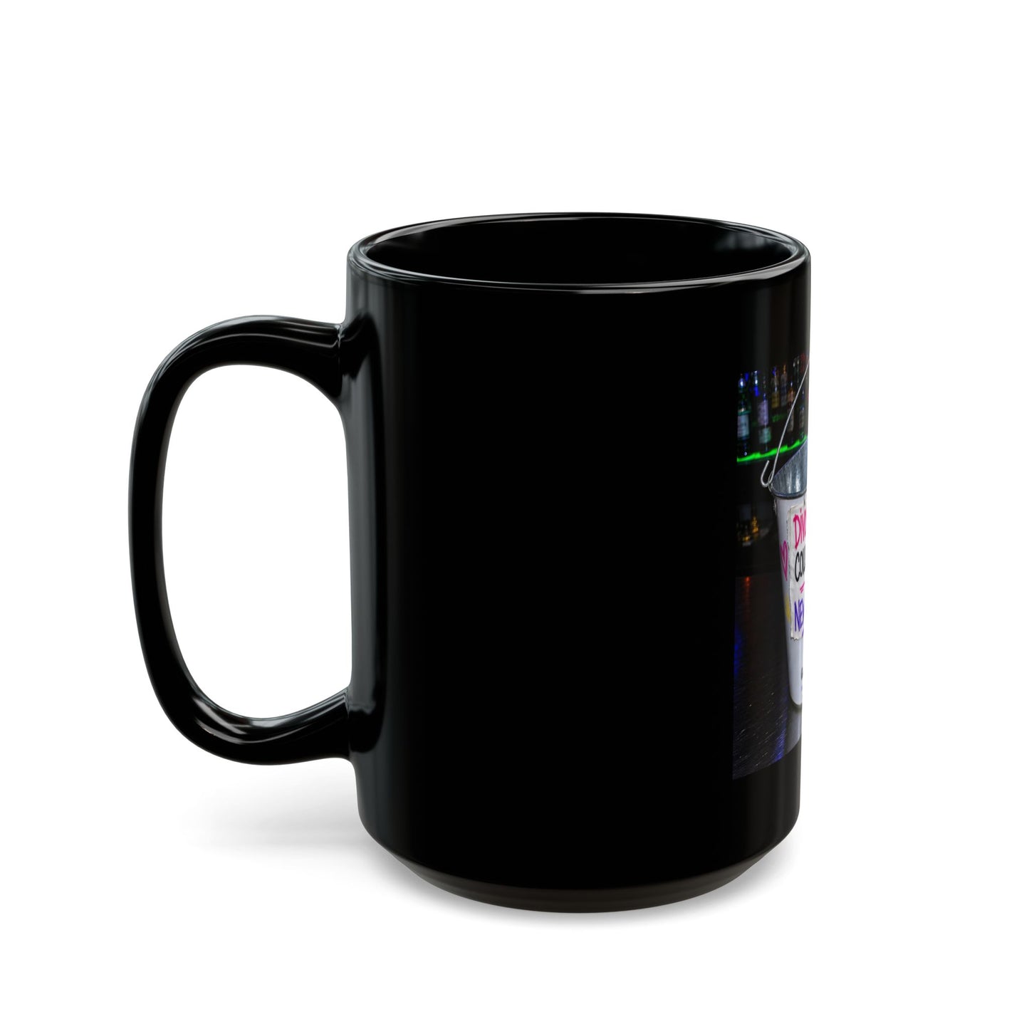 Divorced mom collecting tips for a new  Black Mug (11oz, 15oz)