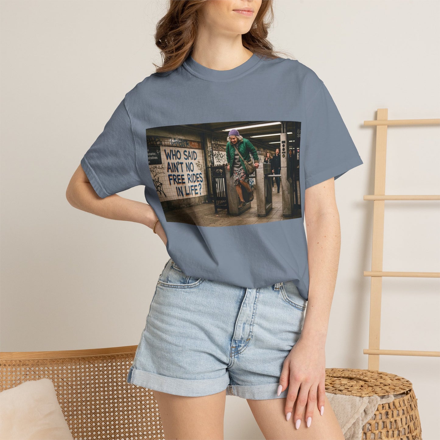 No Free Rides? Unisex Garment-Dyed T-shirt