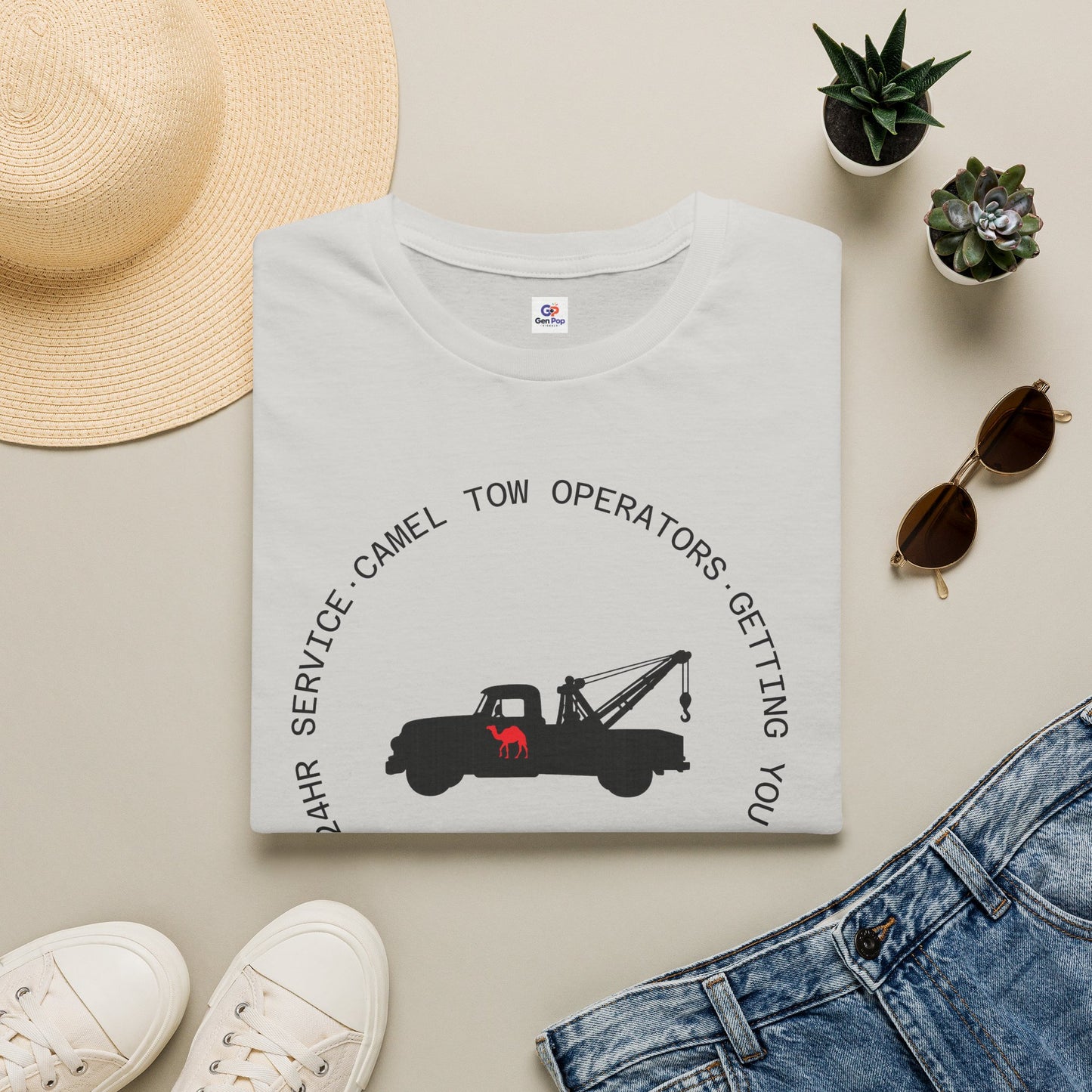 Camel Tow Operators Funny Adult Humor Softstyle Tee — Gag Gift for Him or Her