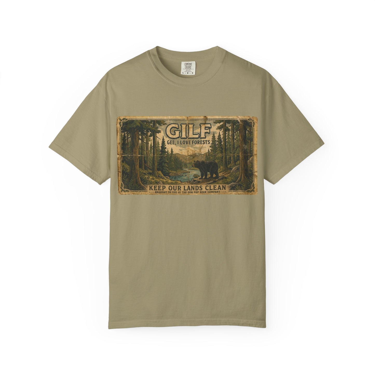 GILF Bear Unisex Garment-Dyed T-shirt
