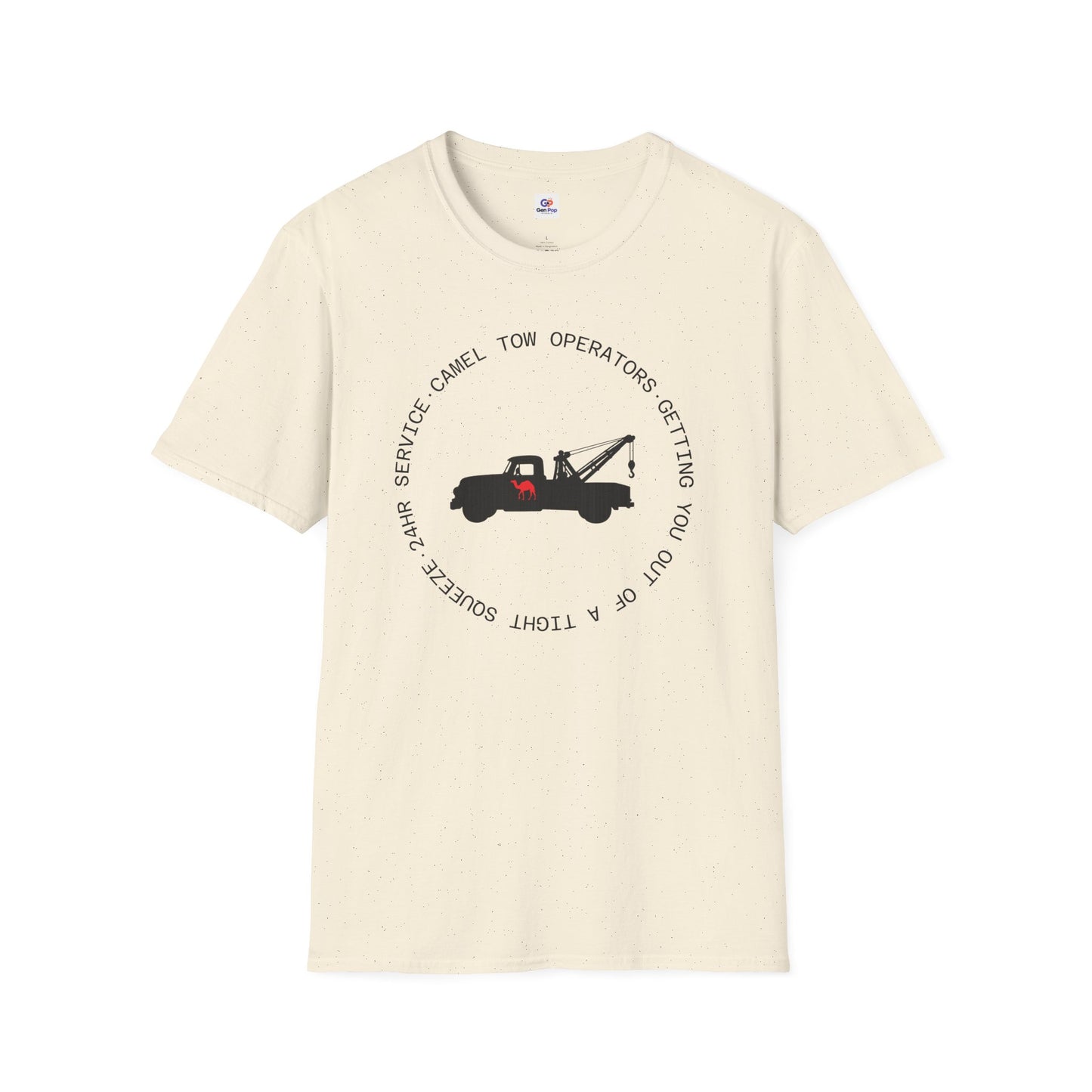Camel Tow Operators Funny Adult Humor Softstyle Tee — Gag Gift for Him or Her