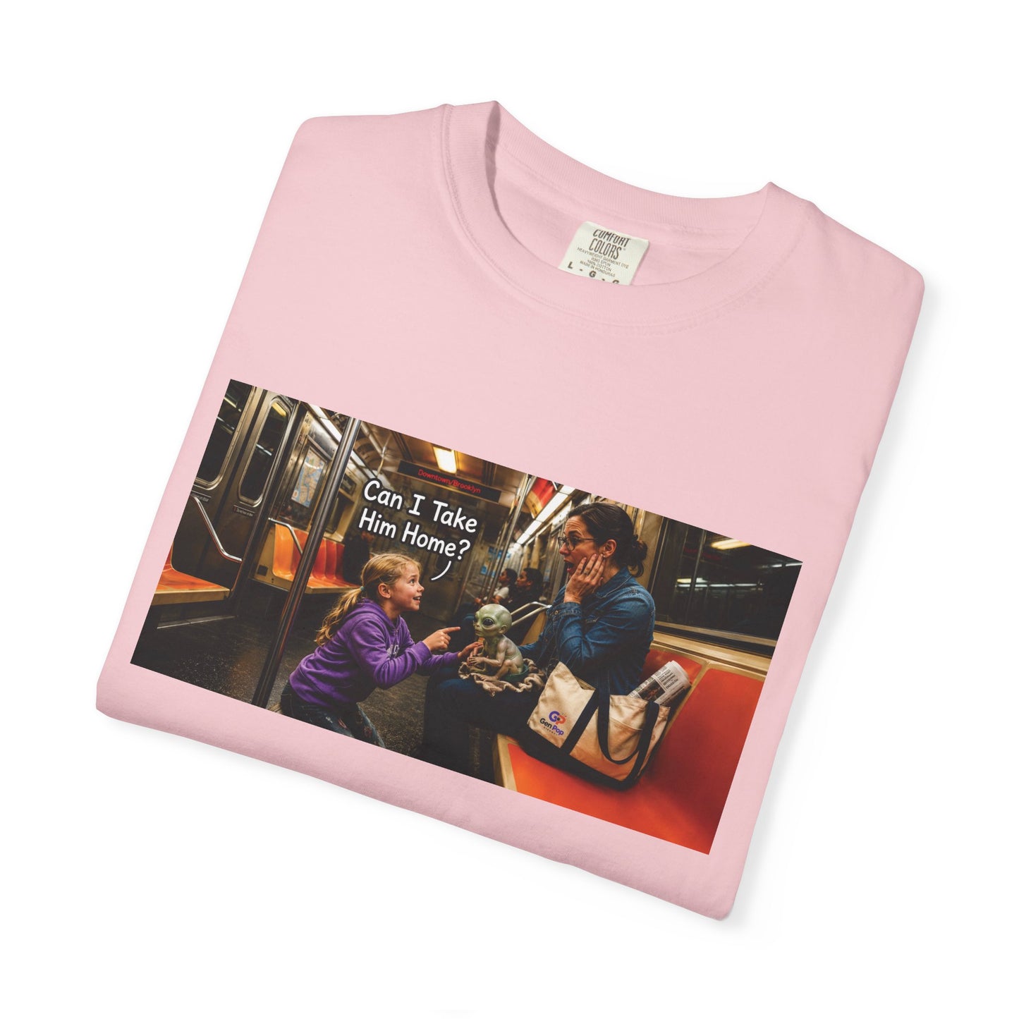 Can I Take Him Home? Funny Garment-Dyed T-Shirt — Cute Gift for Him or Her