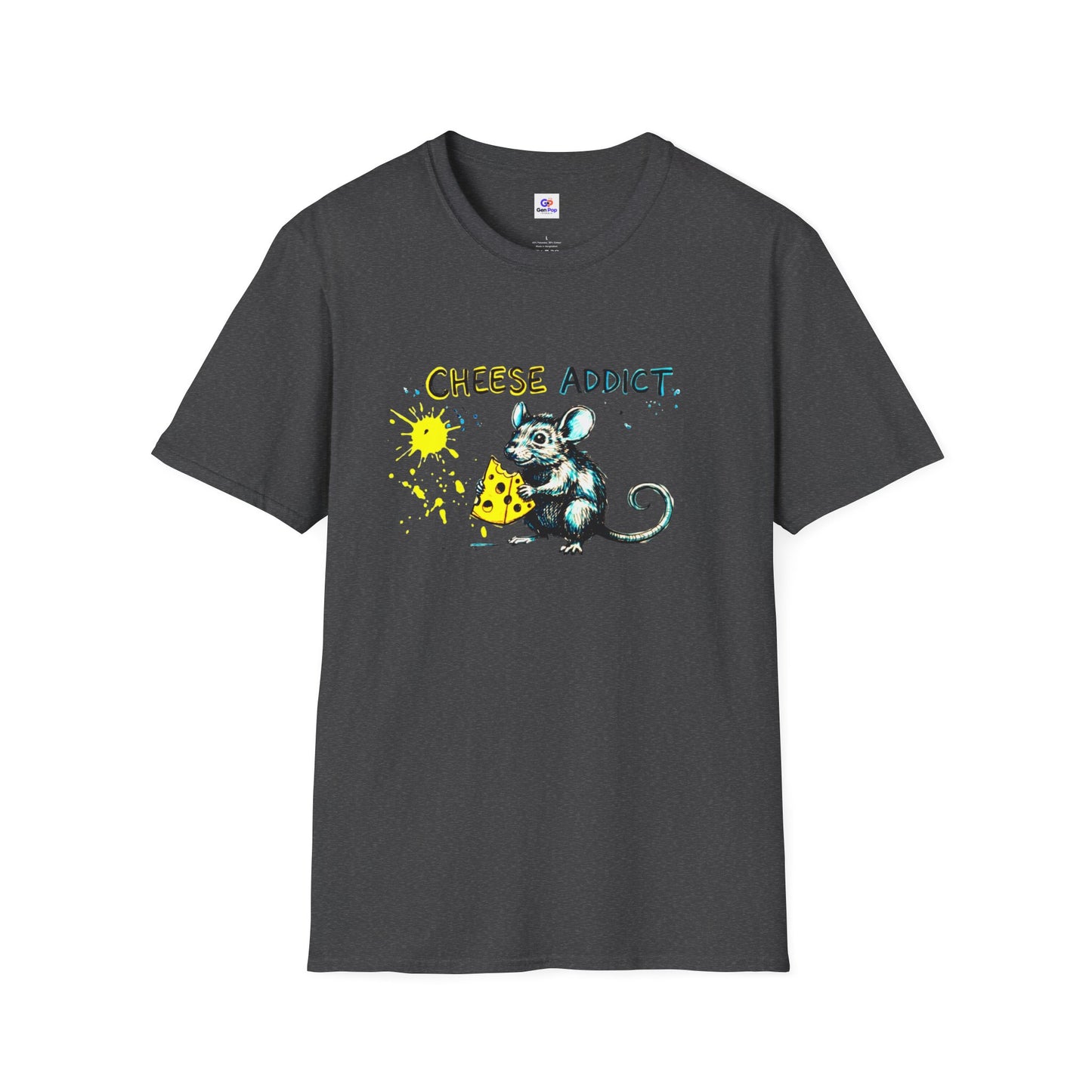 Cheese Addict Funny Softstyle Tee — Unique Gift for Food Lovers and the Hustlers