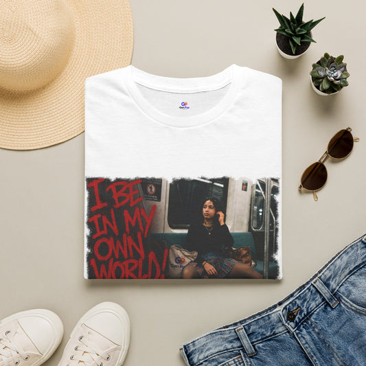 I be in my own world Unisex Softstyle T-Shirt