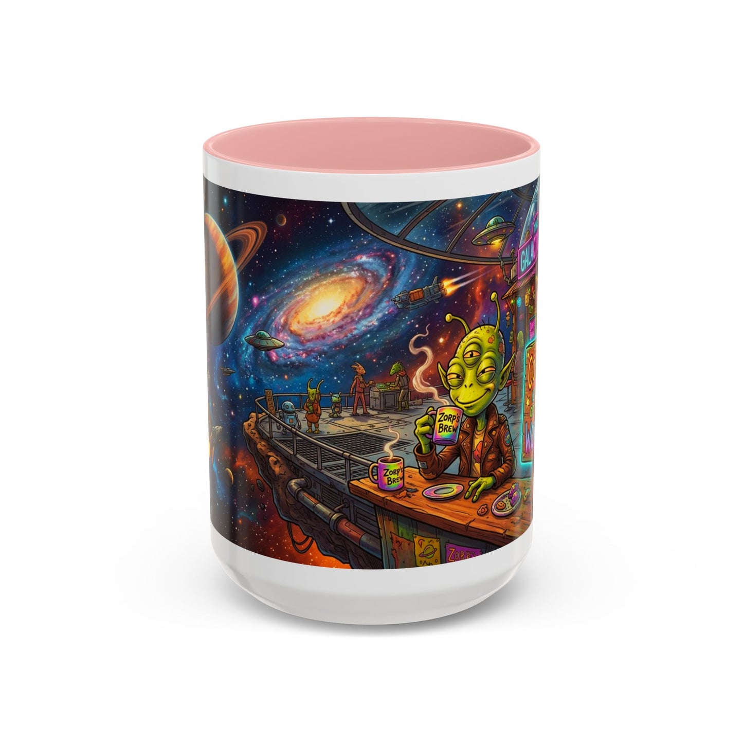 Coffee Is Out of This World Funny Accent Coffee Mug — Unique Gift for Coffee Lovers