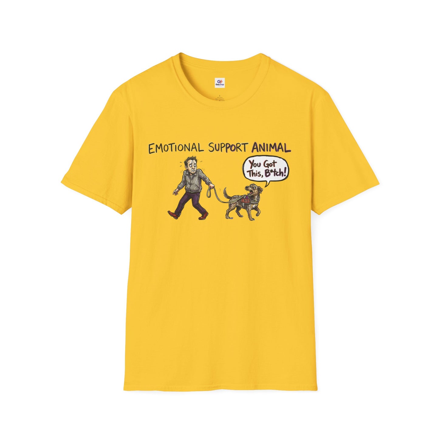 Emotional support animal Unisex Softstyle T-Shirt