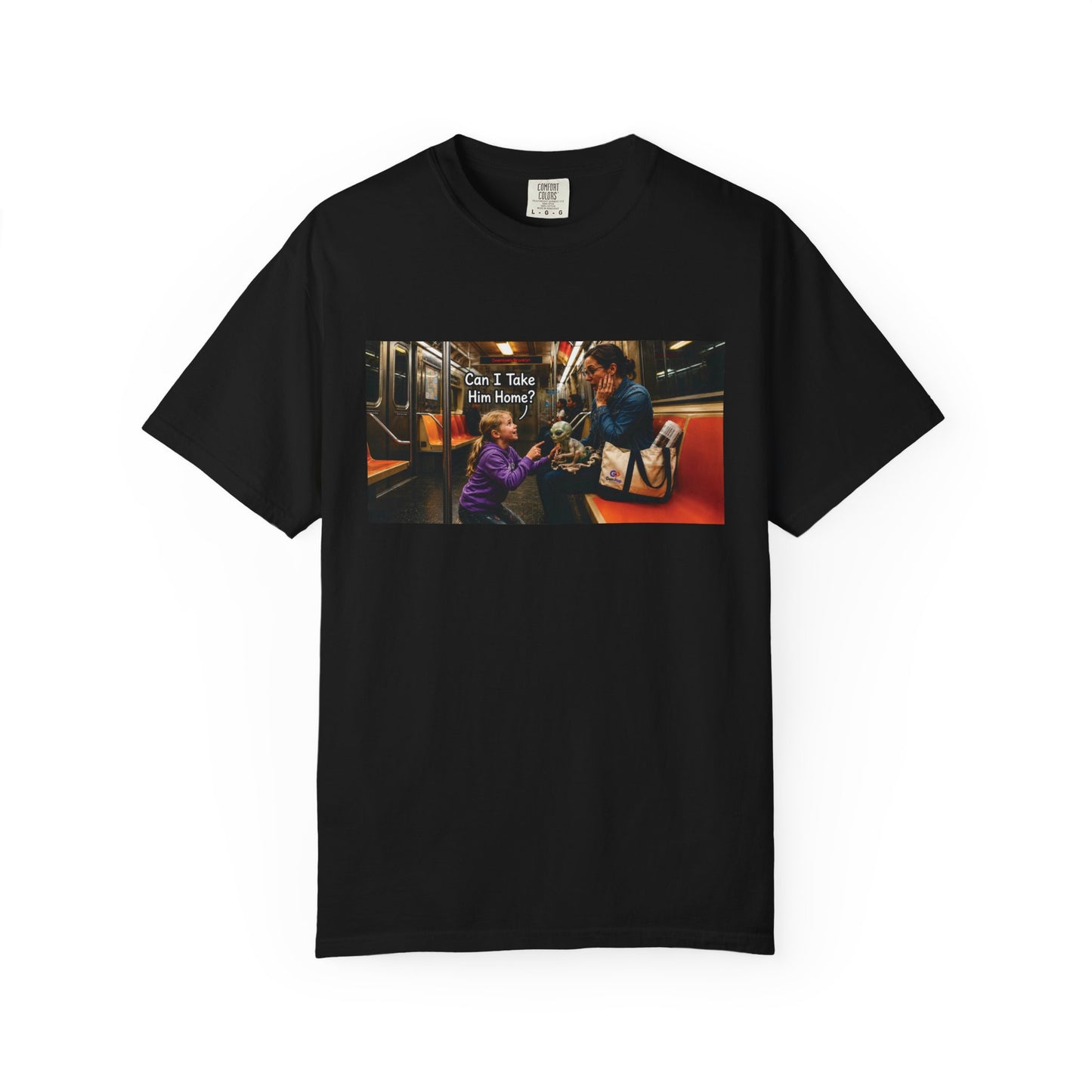 Can I Take Him Home? Funny Garment-Dyed T-Shirt — Cute Gift for Him or Her