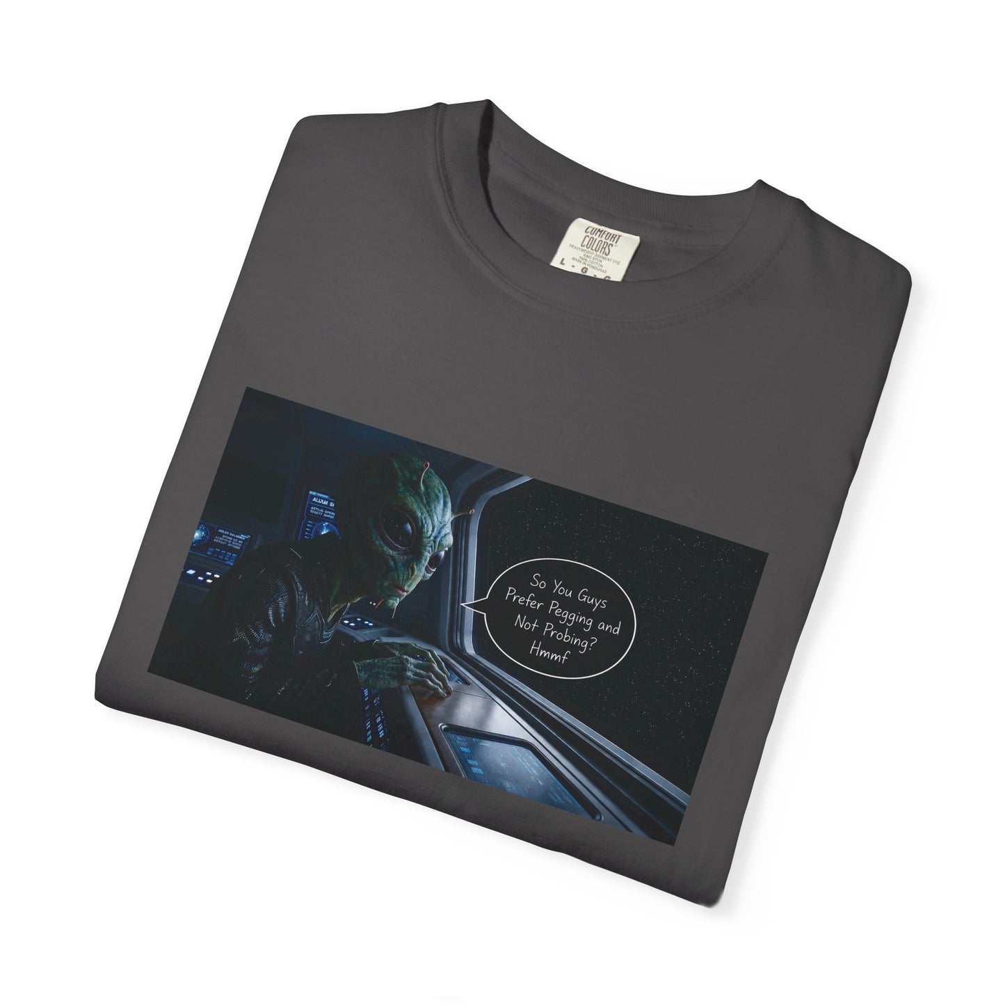 Alien Probing Unisex Garment-Dyed T-shirt