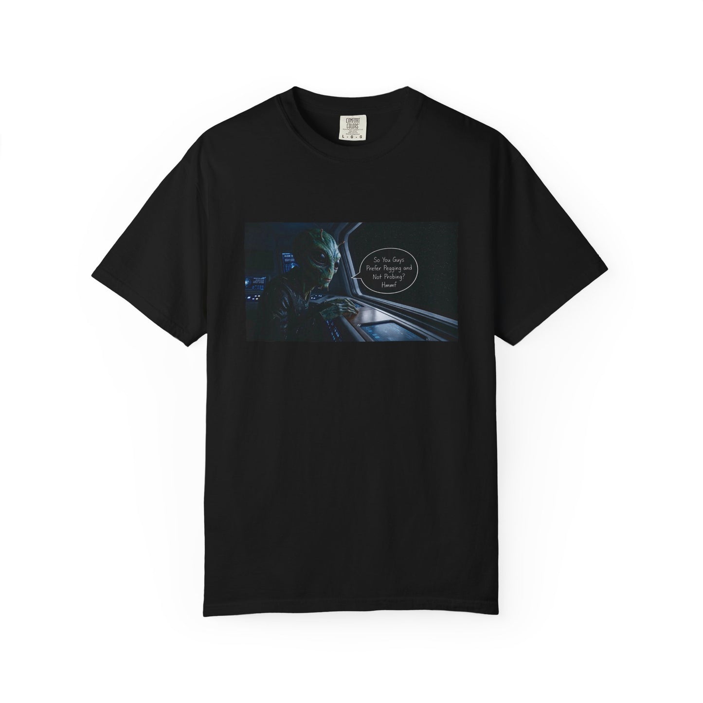 Alien Probing Unisex Garment-Dyed T-shirt