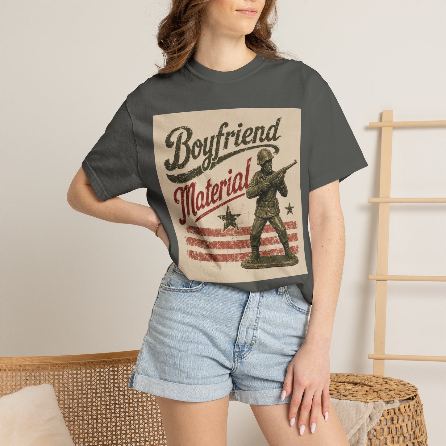 Boyfriend Material Unisex Garment-Dyed T-shirt